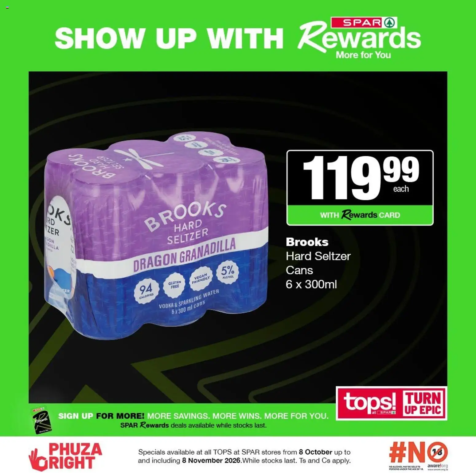 New Tops at Spar catalogue – valid from 08/10/2026 | Page: 4 | Products: Vodka, Water