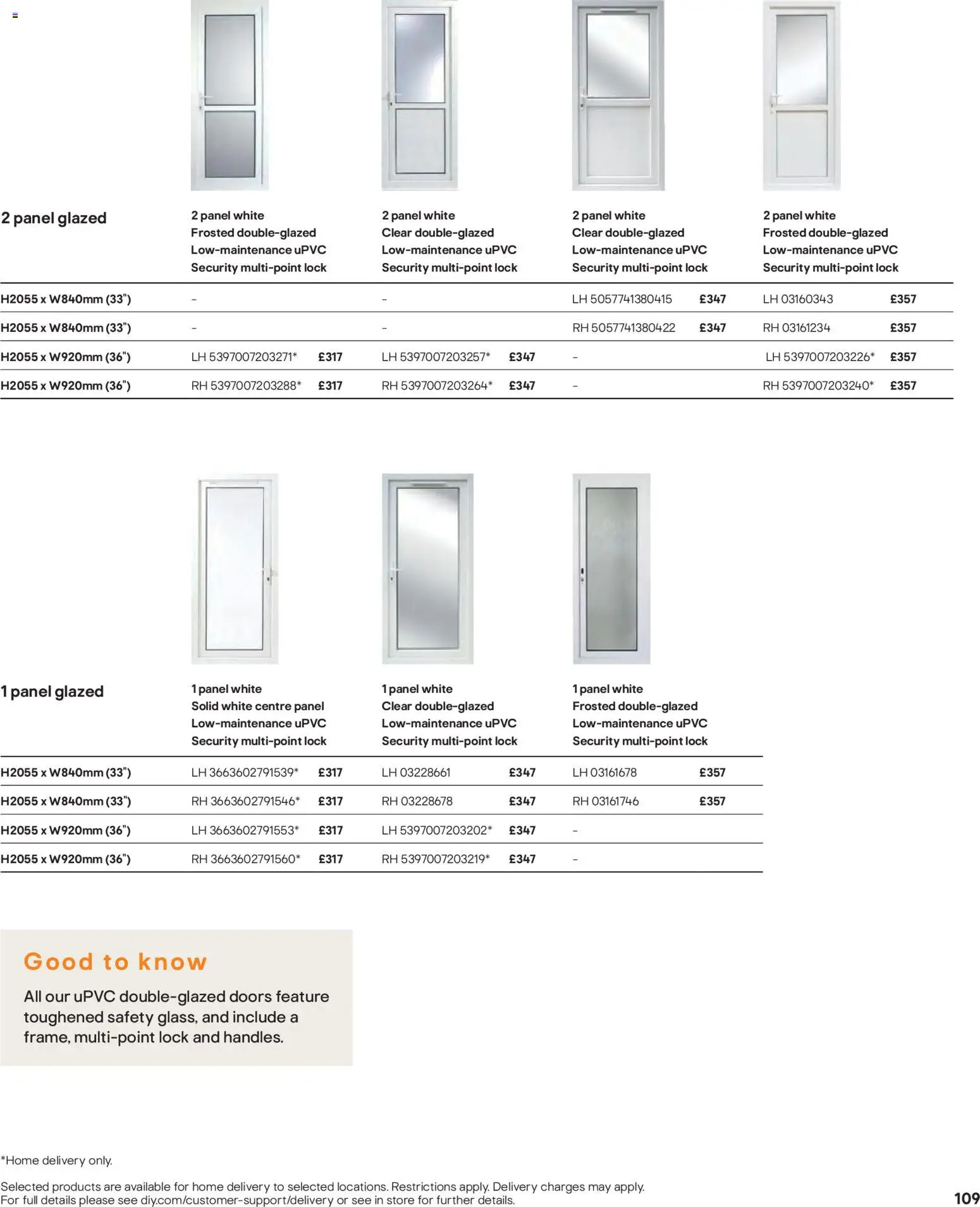 {H1} | Page: 109 | Products: Doors