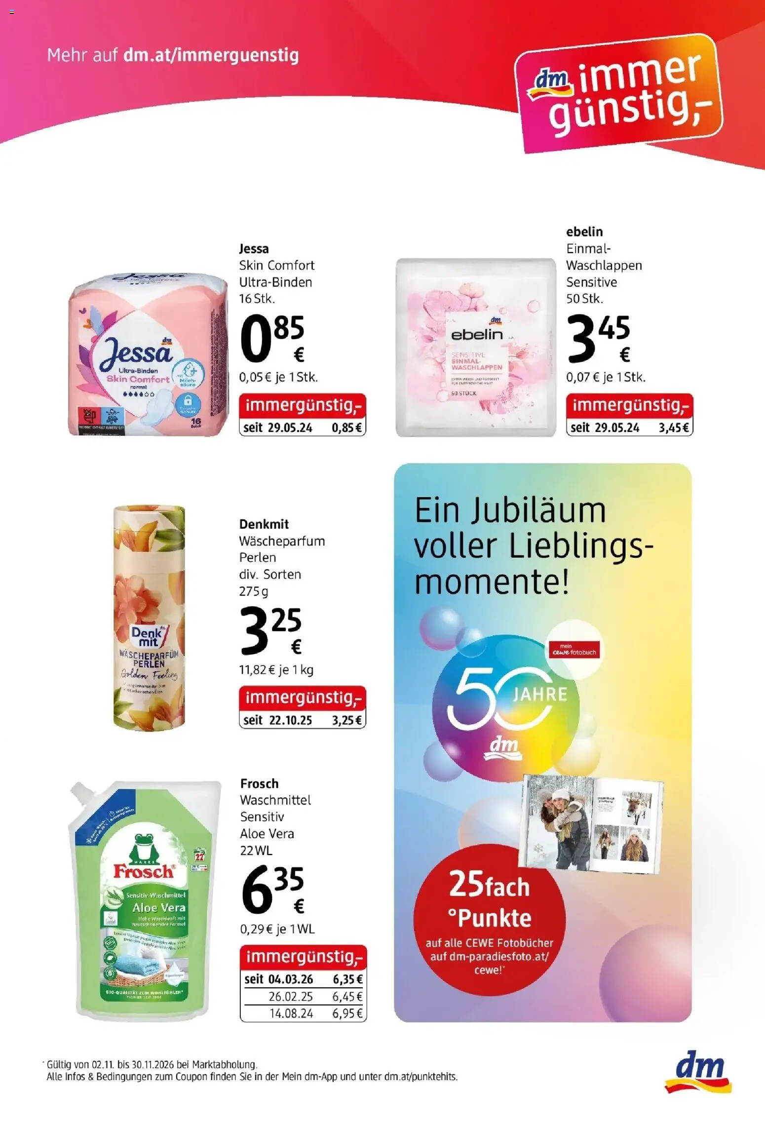 dm drogerie markt Flugblatt  / 2026 von 29.10.2026 - Aktuelle Angebote | Seite: 9 | Produkte: Milch, Waschmittel