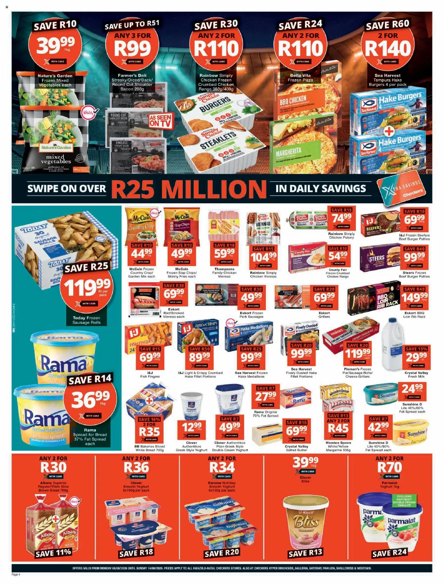 New Checkers catalogue – valid from 08.06.2026 | Page: 4 | Products: Vitamins, Light, Margarine, Beef