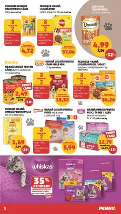 Ofertele PENNY valabile de la 29.07.2026 | Pagină: 5 | Produse: Hacıyatmaz Kedi Oyuncağı, Orez, Pește, Legume