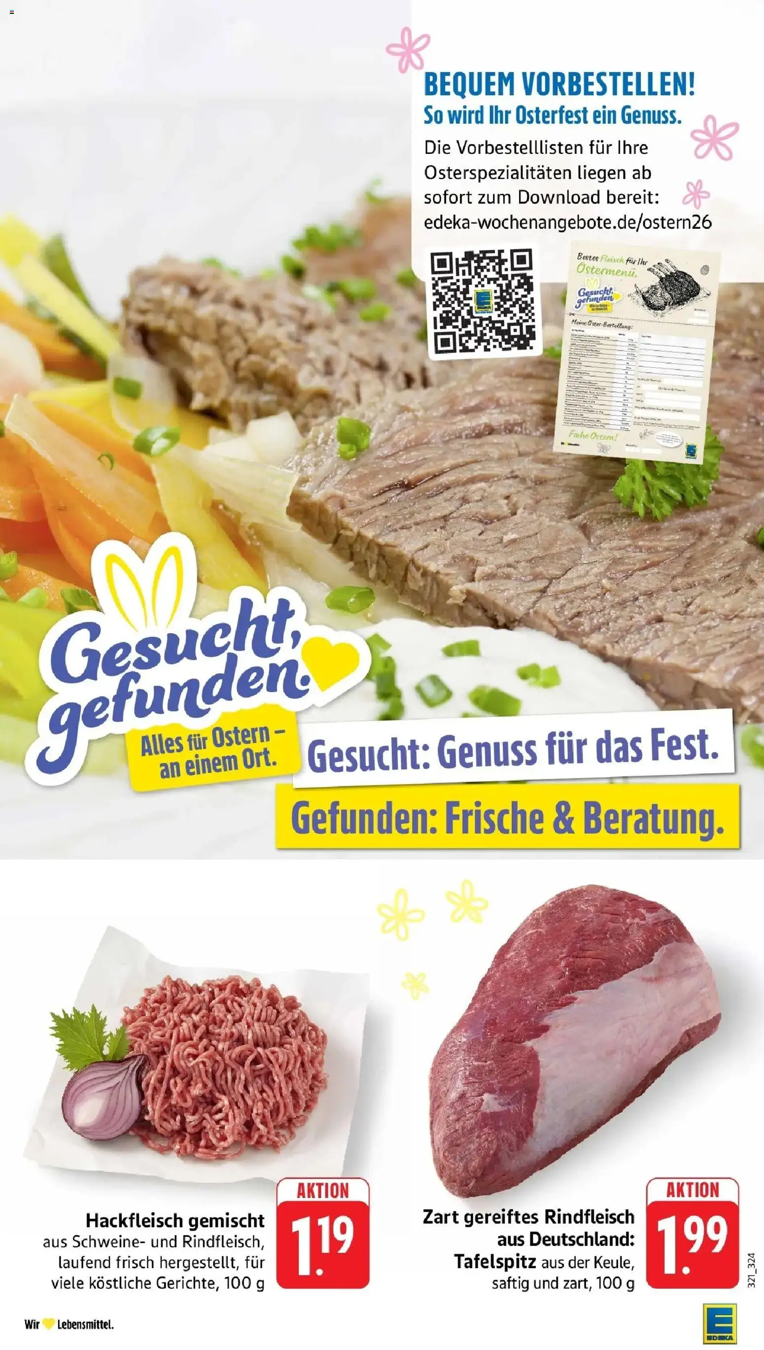 Edeka prospekt Bitburg	 – gültig ab 23.03.2026 | Seite: 10 | Produkte: Tafelspitz, Rindfleisch, Fleisch, Hackfleisch