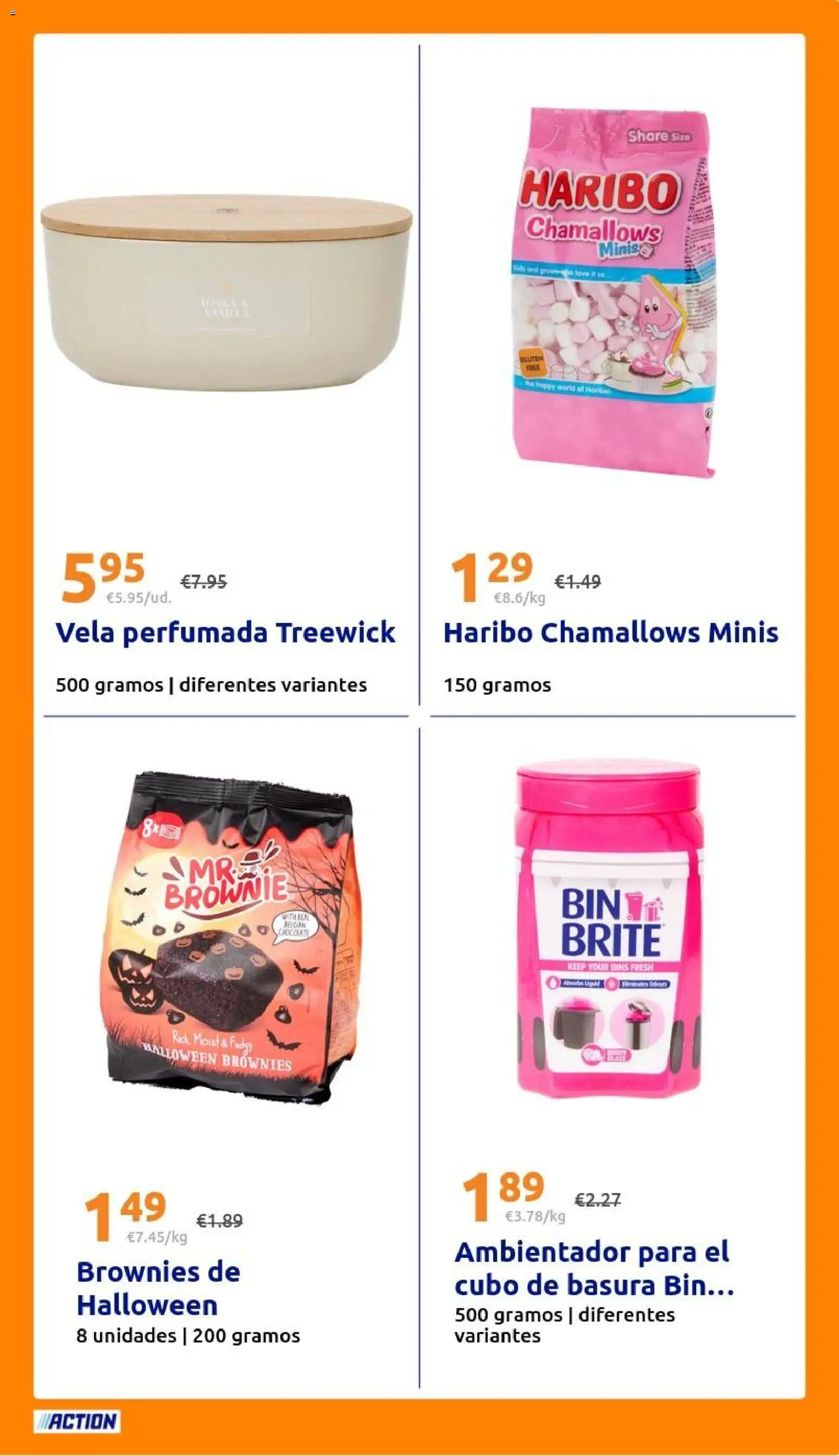 Action folleto │ válido desde el 28/10/2026 | Página: 29 | Productos: Chocolate, Vela, Brownies, Cubo de basura
