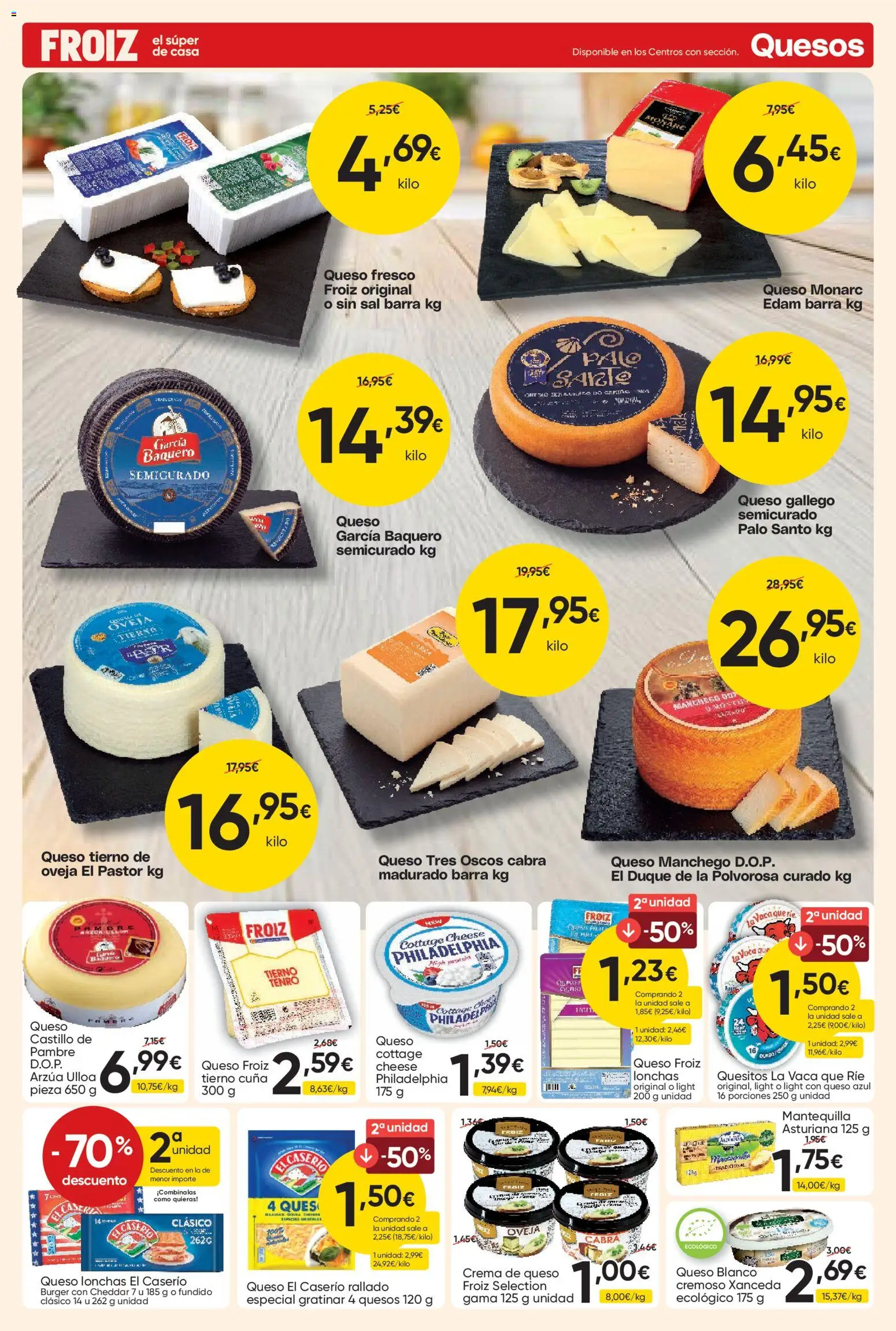 Froiz folleto │ válido desde el 15/09/2026 | Página: 7 | Productos: Queso fresco, Crema, Sal, Mantequilla