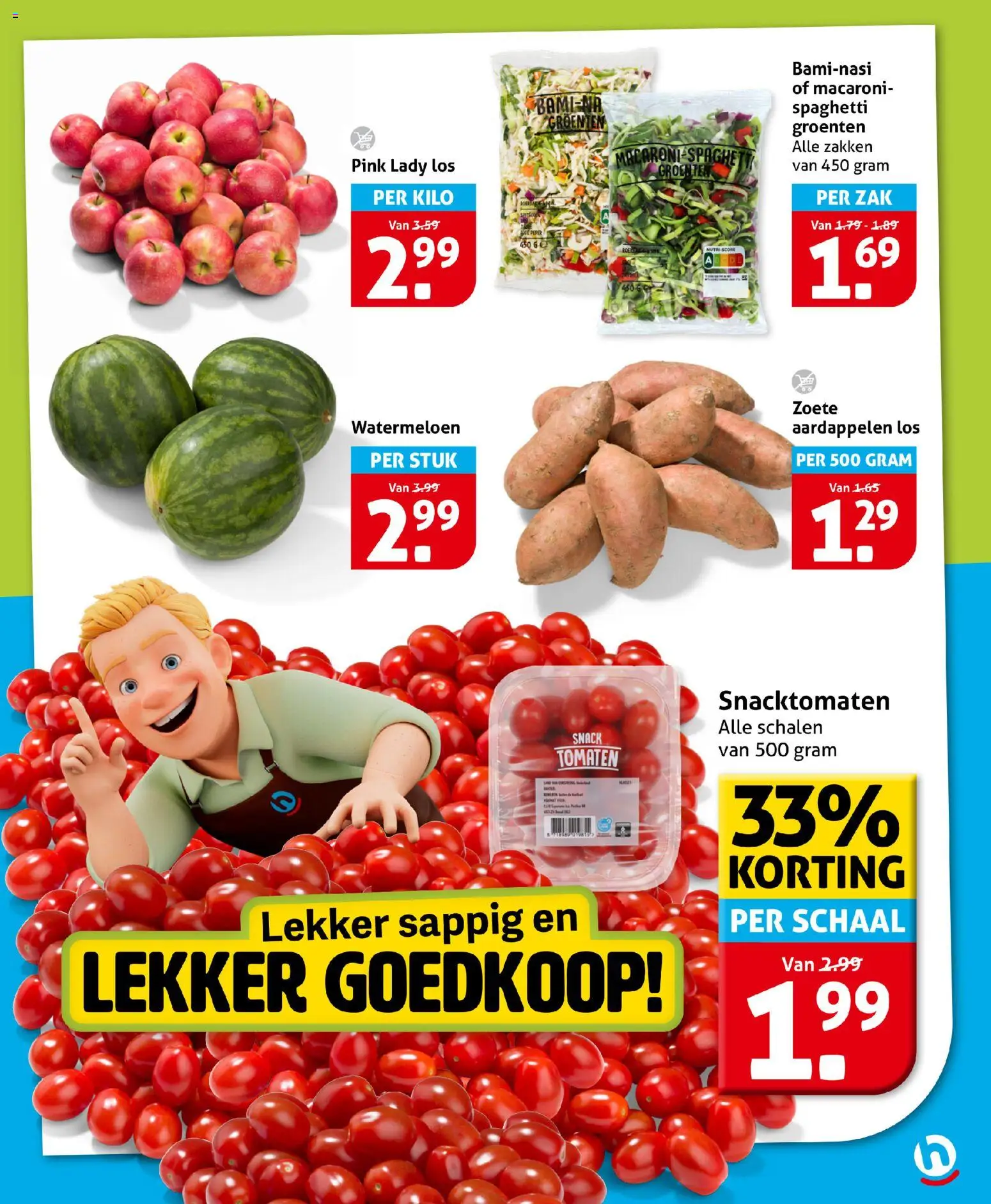 {H1} | Pagina: 5 | Producten: Tomaten, Macaroni, Groenten, Watermeloen