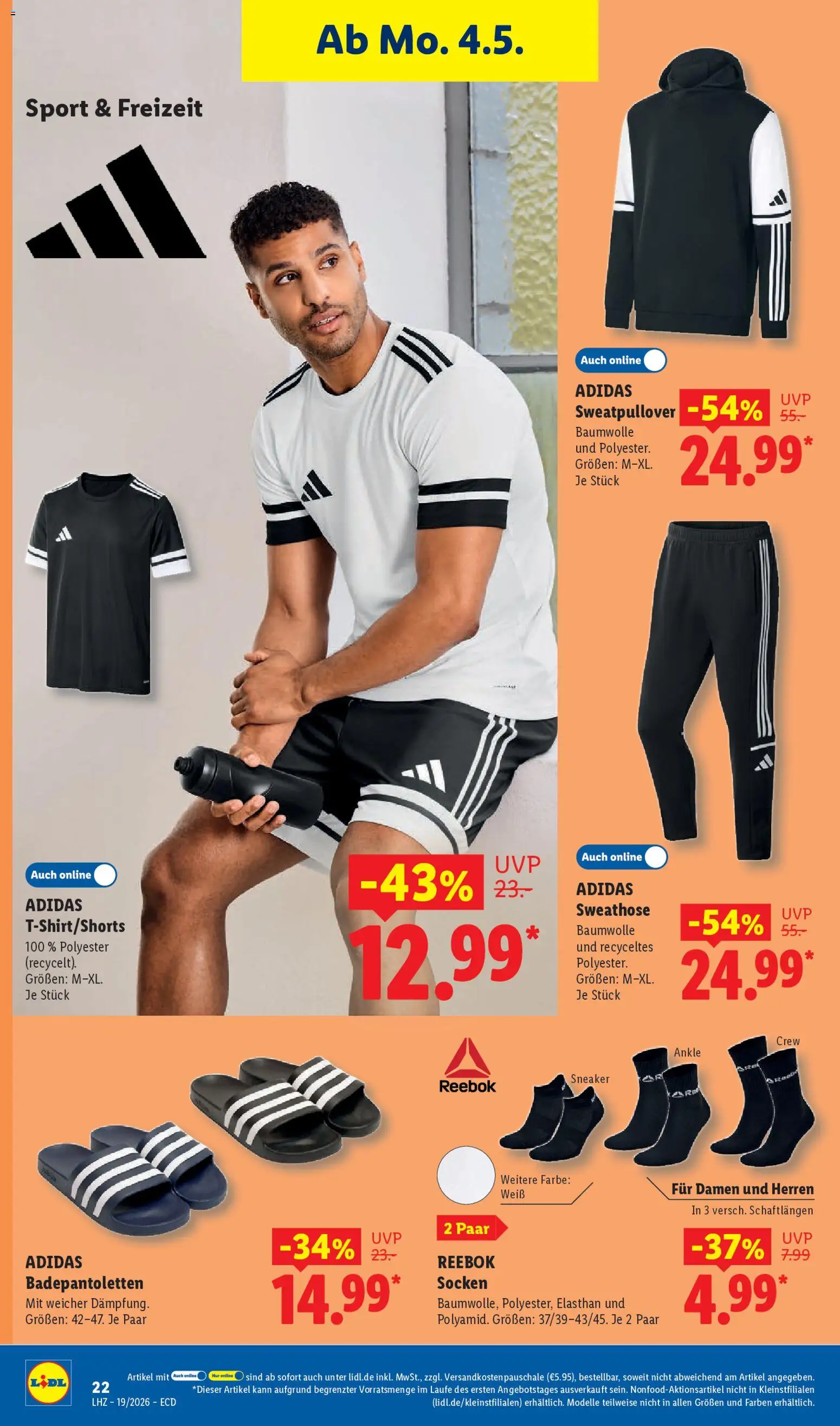 Lidl Prospekt – gültig ab 04.05.2026 | Seite: 40 | Produkte: Sweathose, Socken