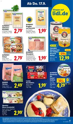 Náhled letáku Lidl Německo leták od 14.09.2026 | Strana: 61 | Produkty: Brownie, Telefon