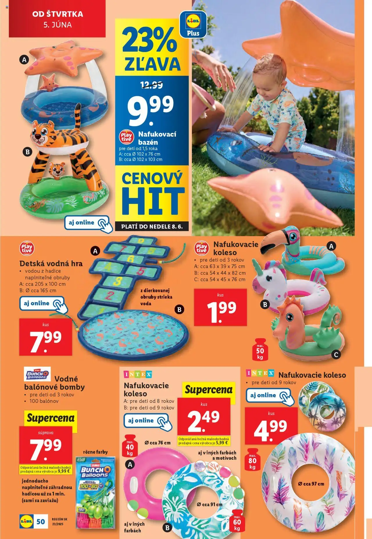 Nové Lidl akcie – leták je platný od 02.06.2025 | Strana: 62 | Produkty: Bazén, Hra, Voda