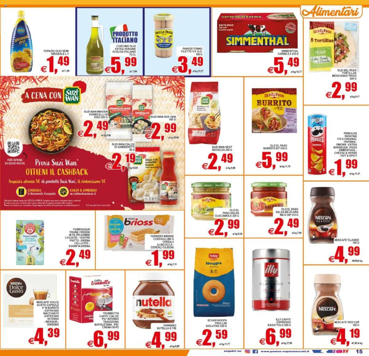Volantino Pewex del 29.05.2026 | Pagina: 15 | Prodotti: Caffè, Cereali, Patatine, Salsa