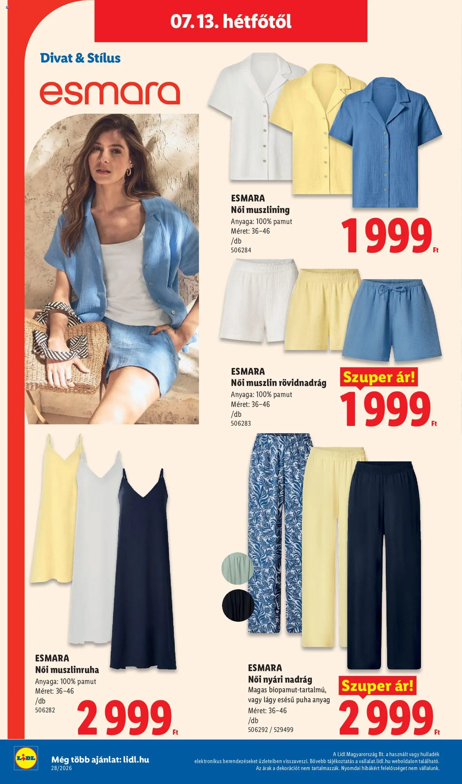 Lidl akciós ujság - amely érvényes a következő dátumtól: 2026.07.09. | Oldal: 20