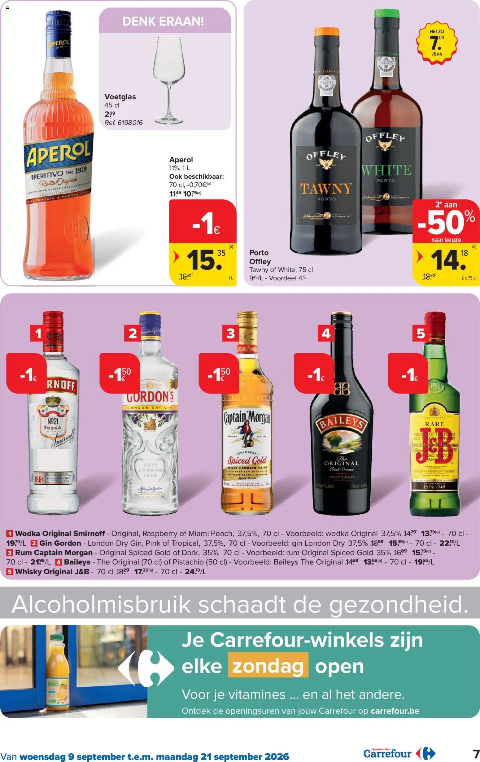 {H1} | Pagina: 7 | Producten: Wodka, Baileys, Rum, Aperol