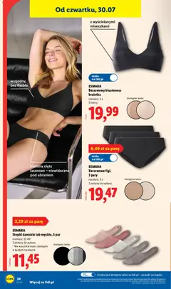 Pogląd oferty "Lidl Katalog" - ważna od 27.07.2026 | Strona: 40 | Produkty: Braletka, Bielizna, Biustonosz