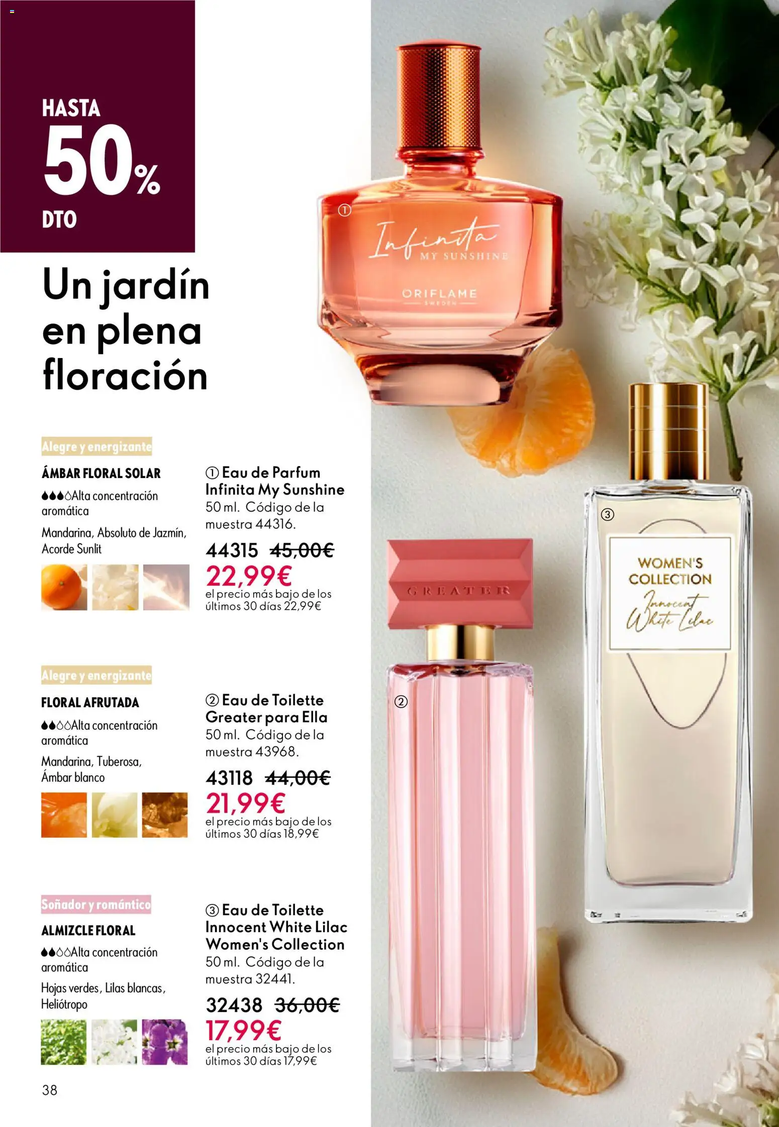Oriflame - Catálogo Campaña 4 │ válido desde el 11.03.2026 | Página: 38 | Productos: Eau de toilette, Eau de parfum