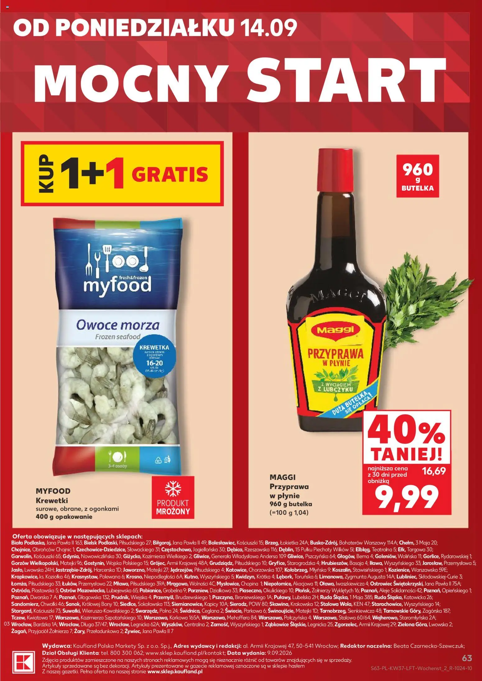 Kaufland Polsko leták od 10.09.2026 | Strana: 63 | Produkty: Maggi