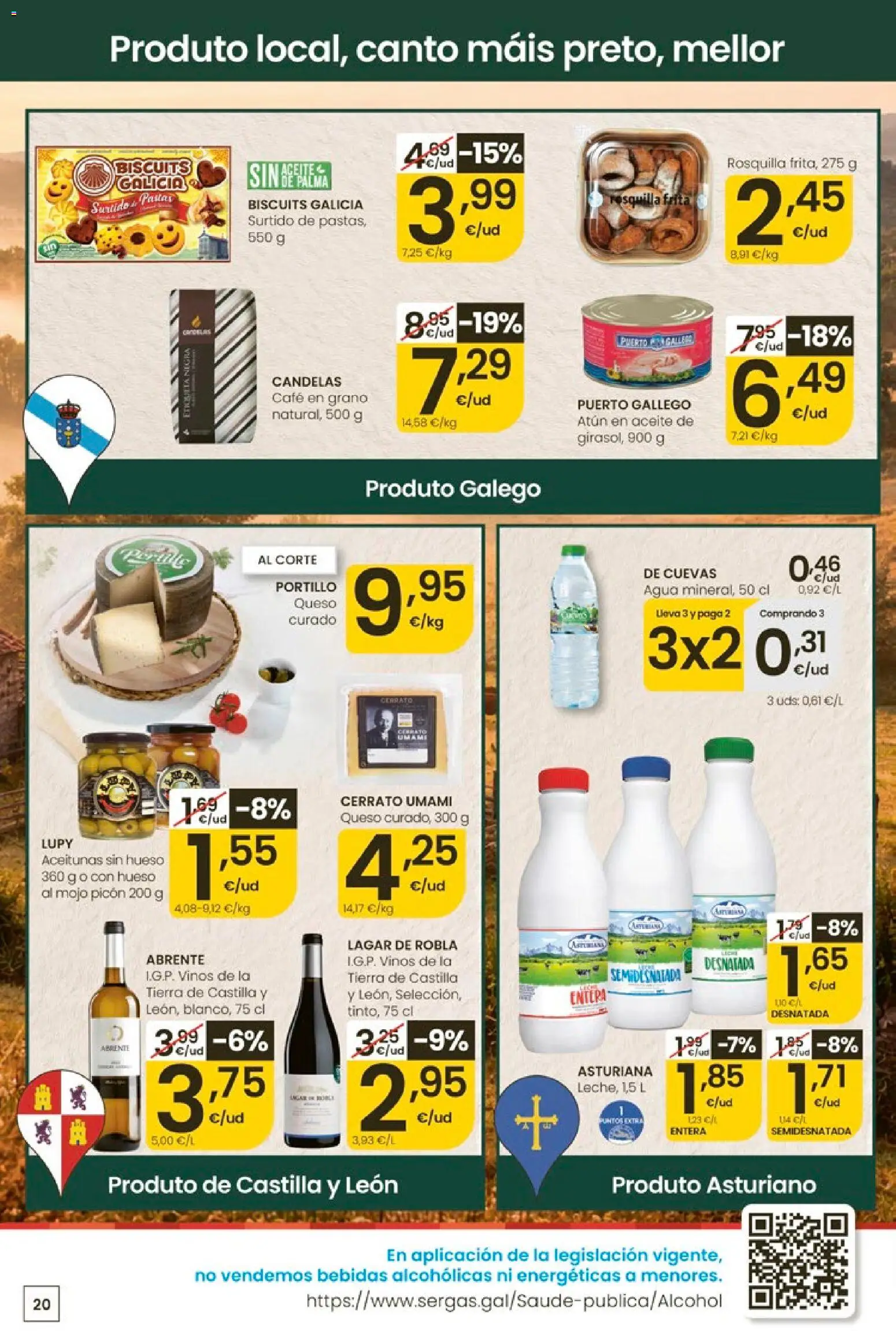 Eroski Quieres ahorrar conmigo │ válido desde el 14.05.2026 | Página: 20 | Productos: Queso, Aceite, Café, Café en grano