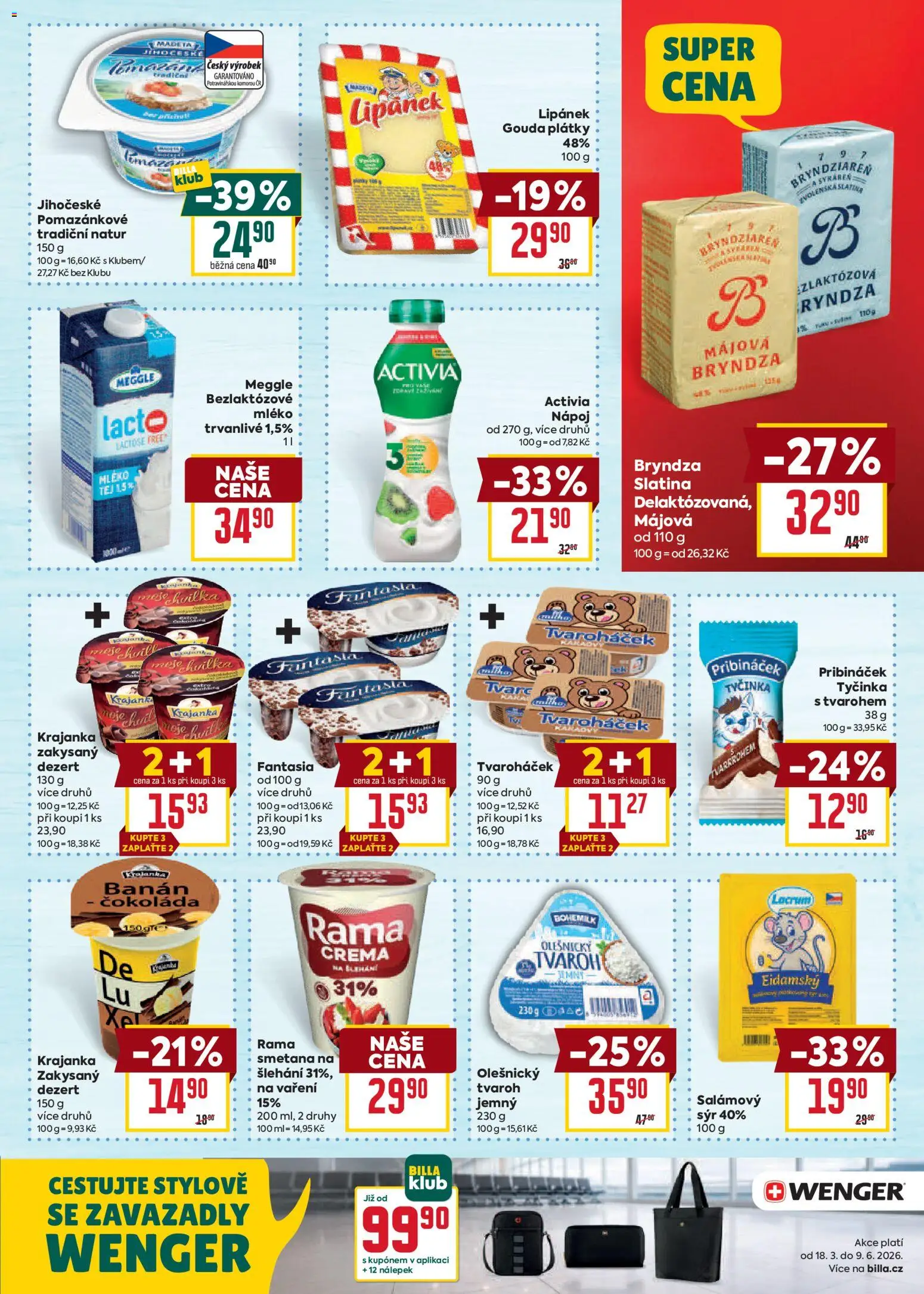 Billa Velký leták od 20.05.2026 | Strana: 17 | Produkty: Lipánek, Sýr, Tvaroh, Crema