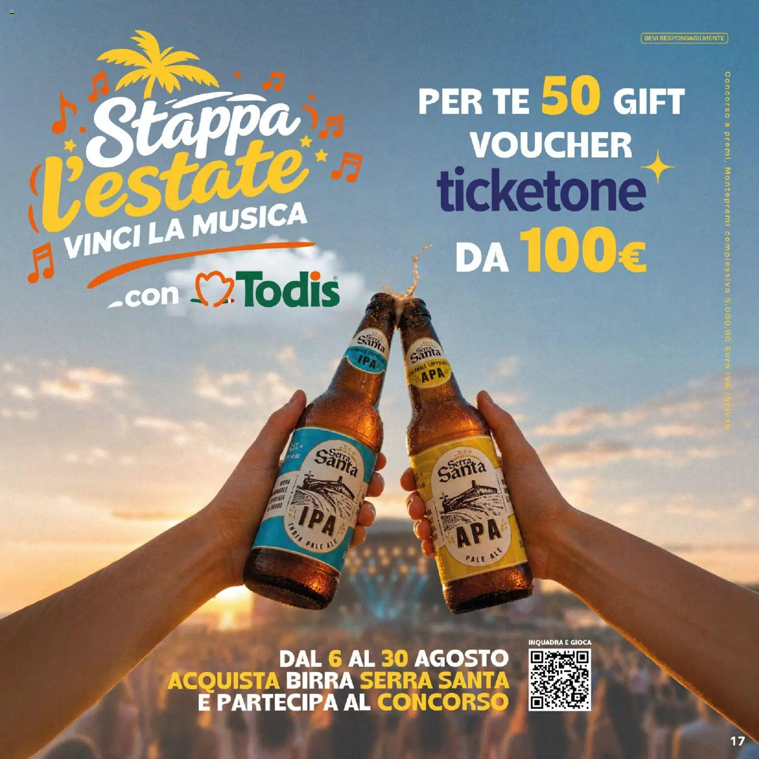 Volantino Todis del 20/08/2026 | Pagina: 17 | Prodotti: Birra, Tè