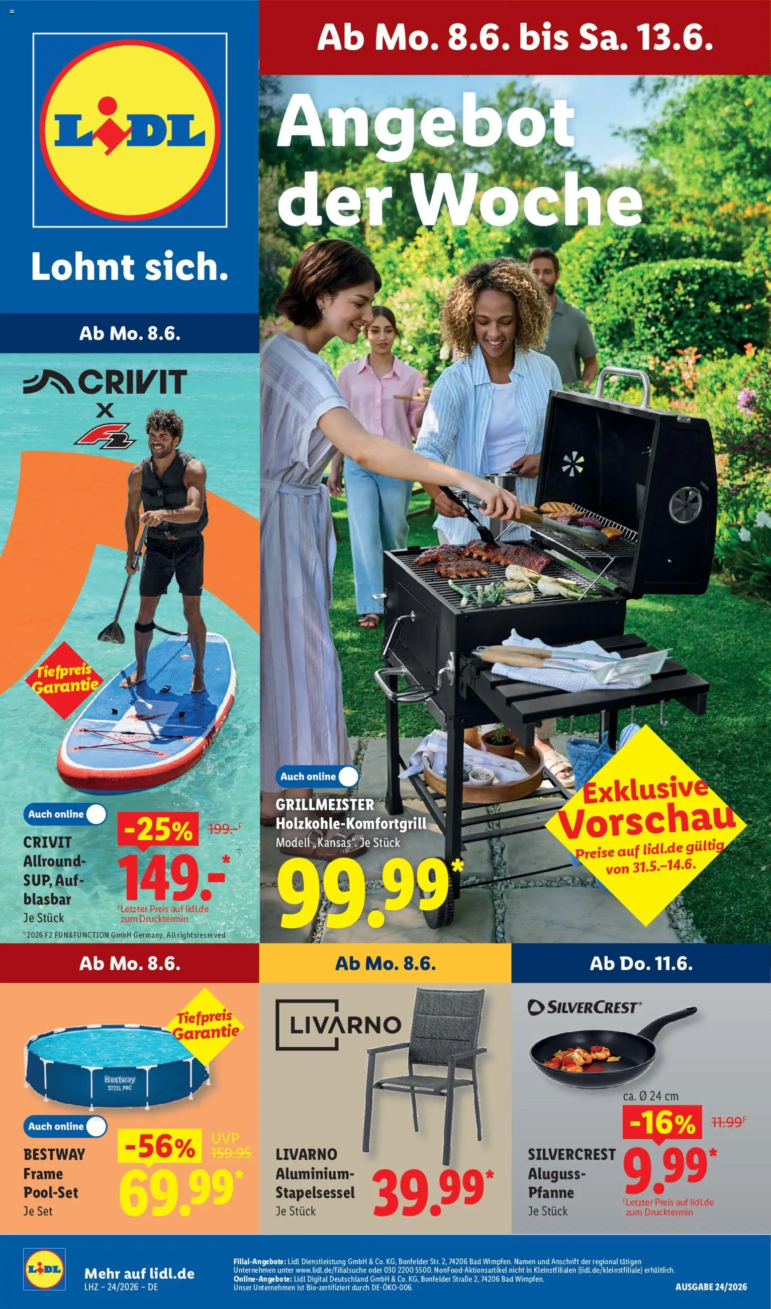 Lidl Německo leták od 08.06.2026 | Strana: 1