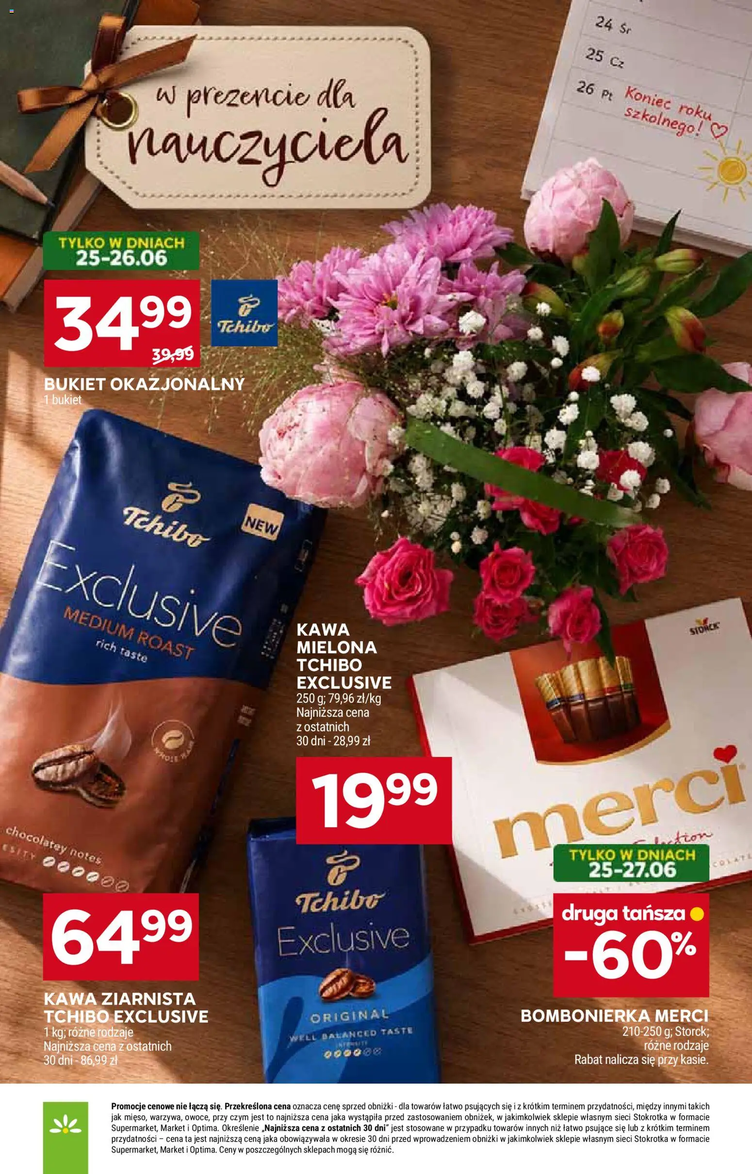 Stokrotka gazetka od 25.06.2026 | Strona: 4 | Produkty: Kawa ziarnista, Bombonierka, Tchibo exclusive, Kawa