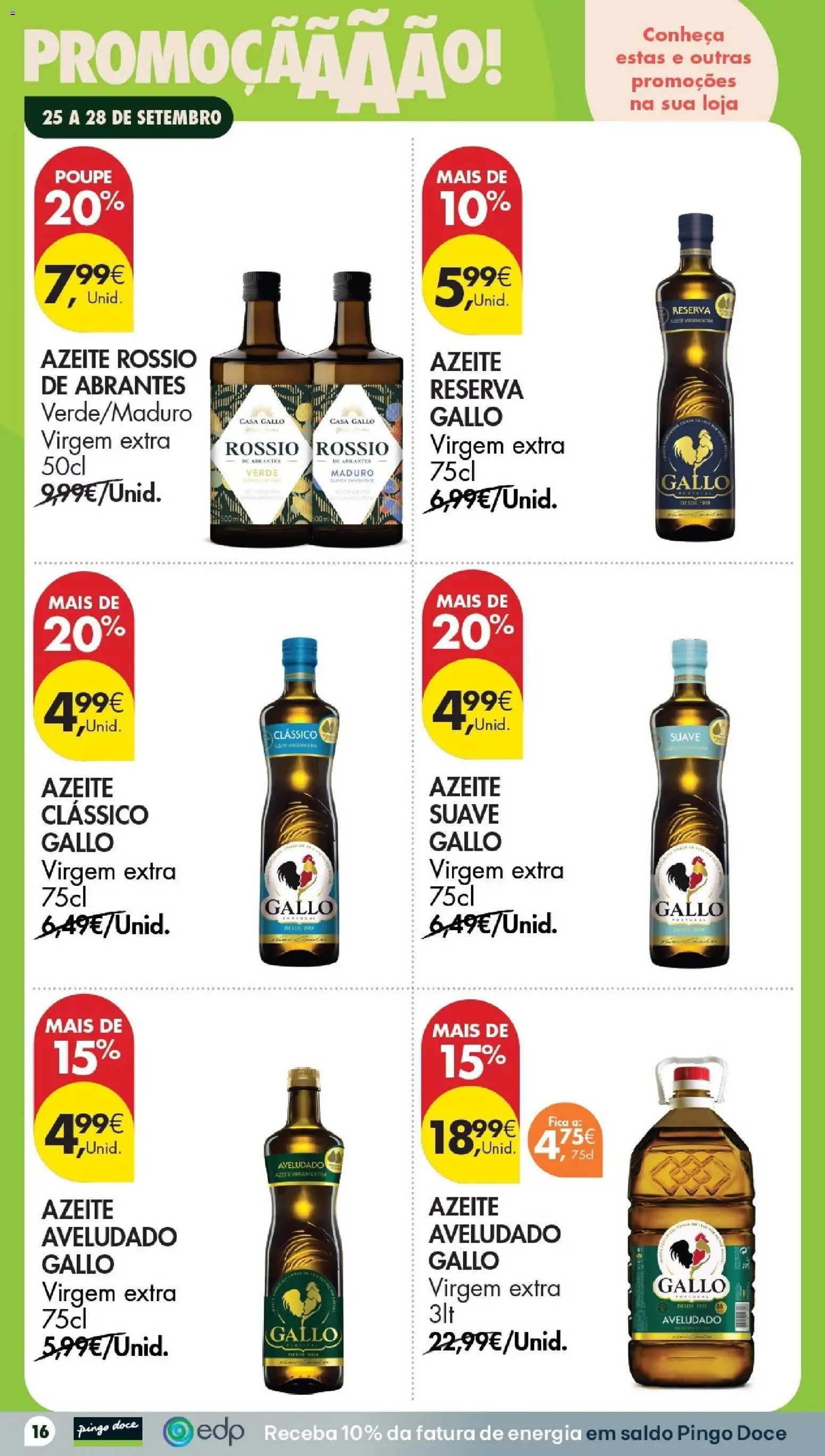 Pingo Doce Poupe este Fim de Semana │ válido de 25/09/2026 | Página: 16 | Produtos: Azeite