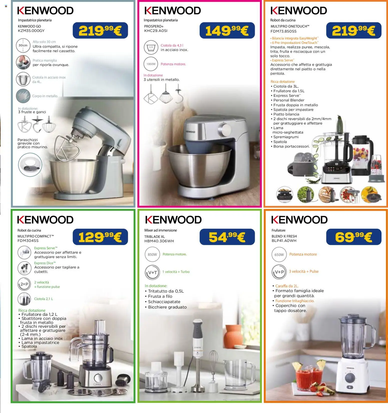 Volantino Euronics del 23.04.2026 | Pagina: 34 | Prodotti: Tritatutto, Mixer, Robot, Grattugiare