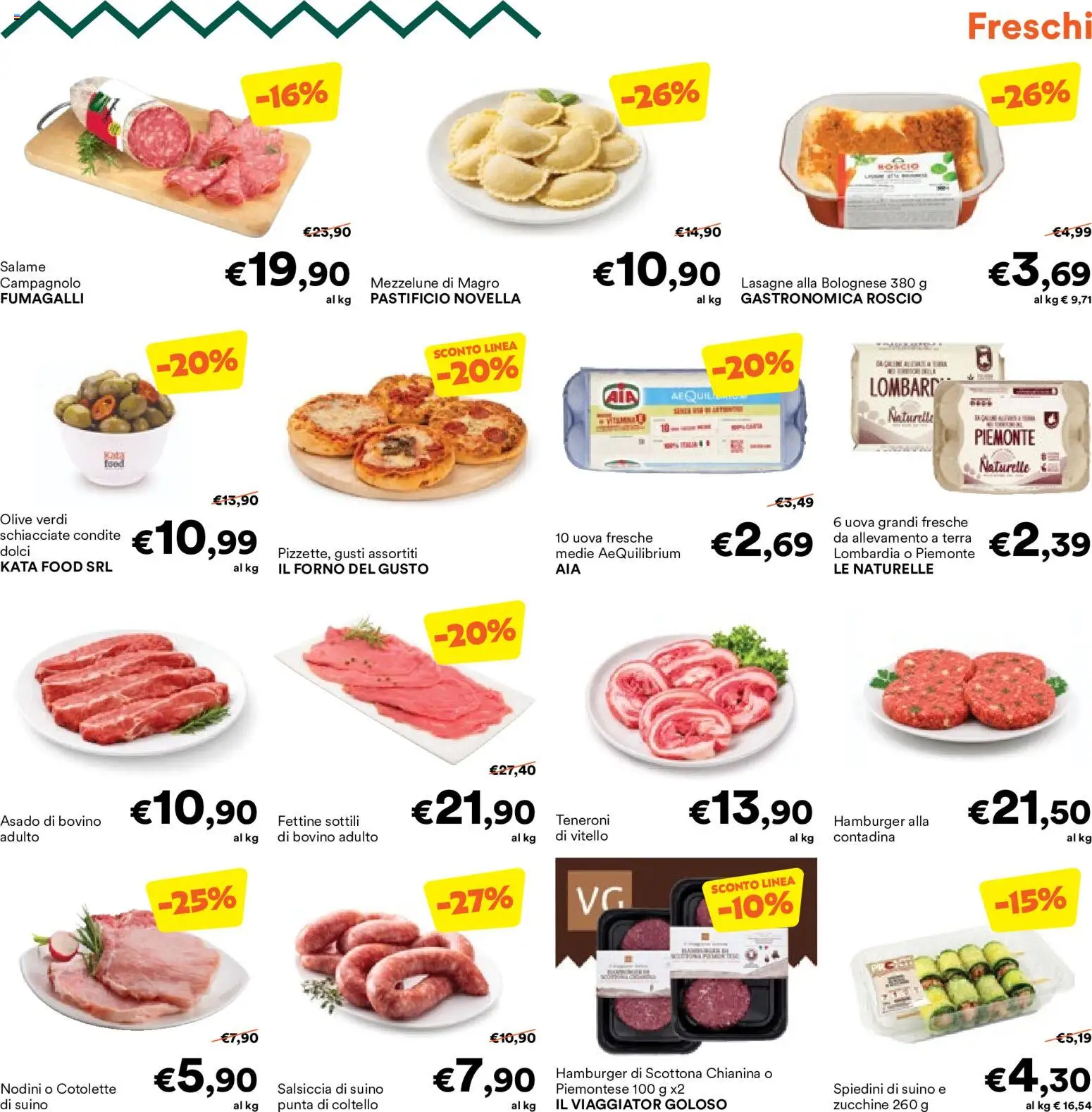 Volantino Unes del 03.06.2026 | Pagina: 17 | Prodotti: Uova, Salame, Zucchine, Hamburger
