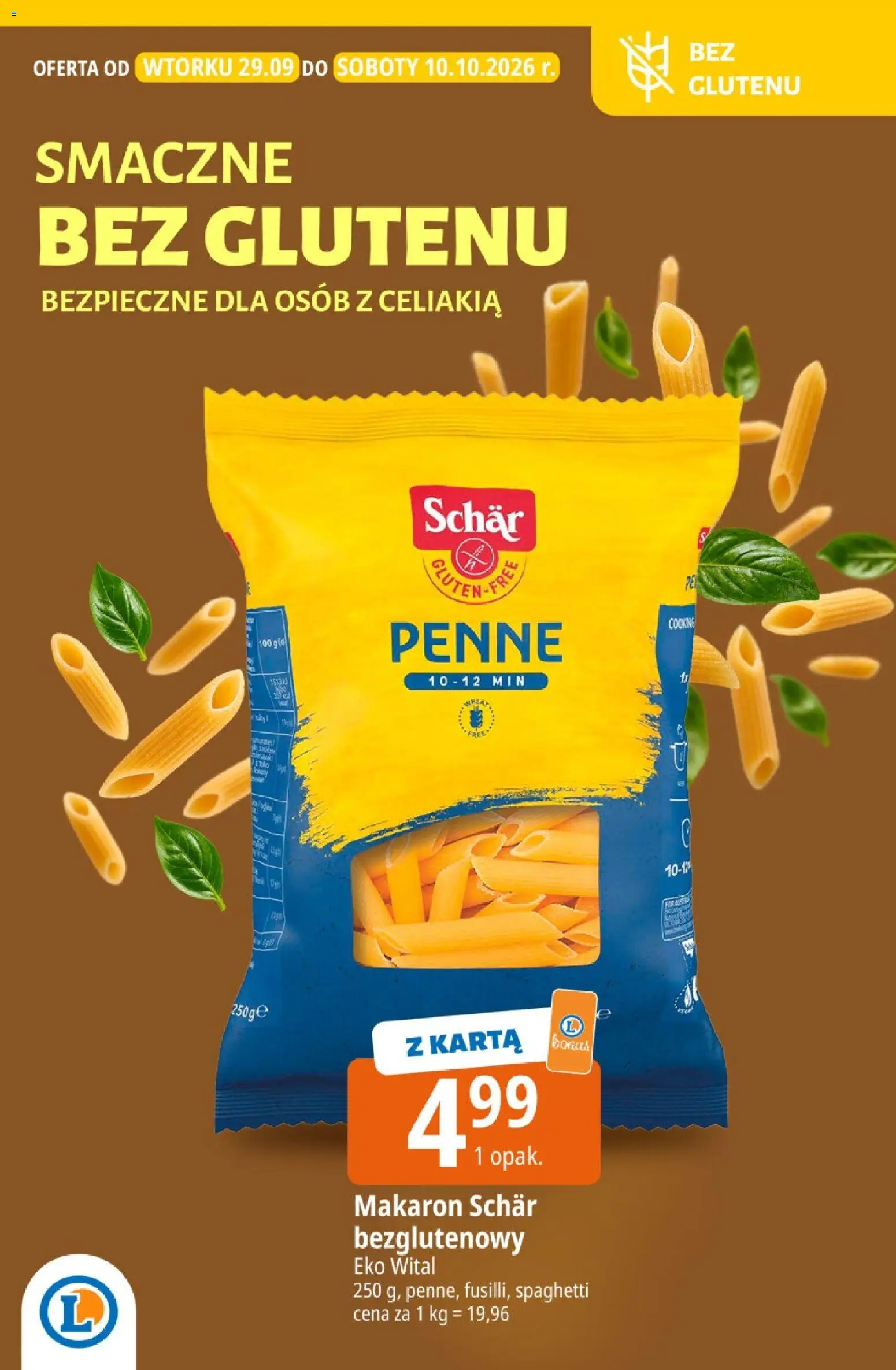 E.Leclerc gazetka - Śniadanie od 29.09.2026 | Strona: 2 | Produkty: Karta, Spaghetti, Penne, Makaron