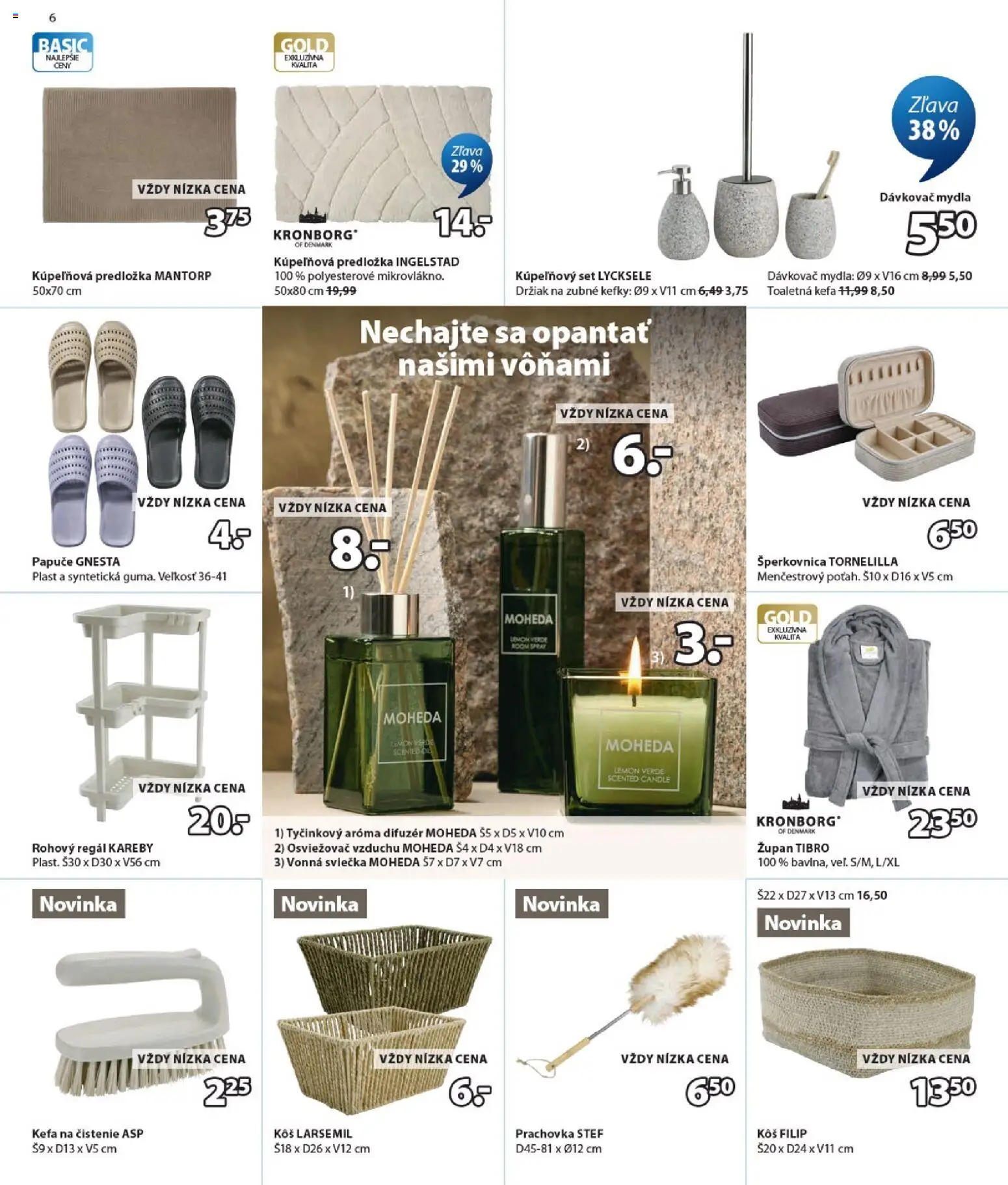 Nové JYSK akcie – leták je platný od 12.08.2026 | Strana: 6 | Produkty: Regál, Difúzer, Aroma difúzer, Rohový regál