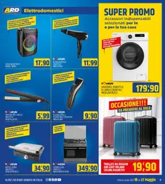 Anteprima del volantino ARD Discount volantino valido a partire dal 18.05.2026 | Pagina: 19 | Prodotti: Centrifuga, Bistecchiera, Olio, Lavatrice