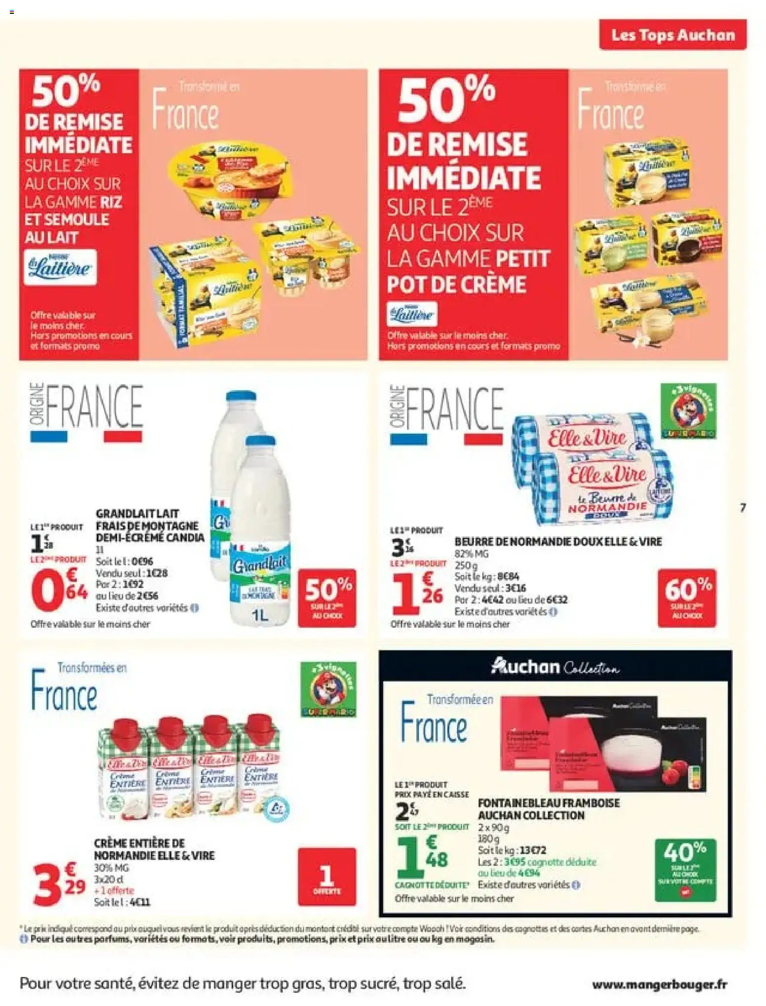 {H1} | Page: 7 | Produits: Framboise, Lait, Beurre, Crème