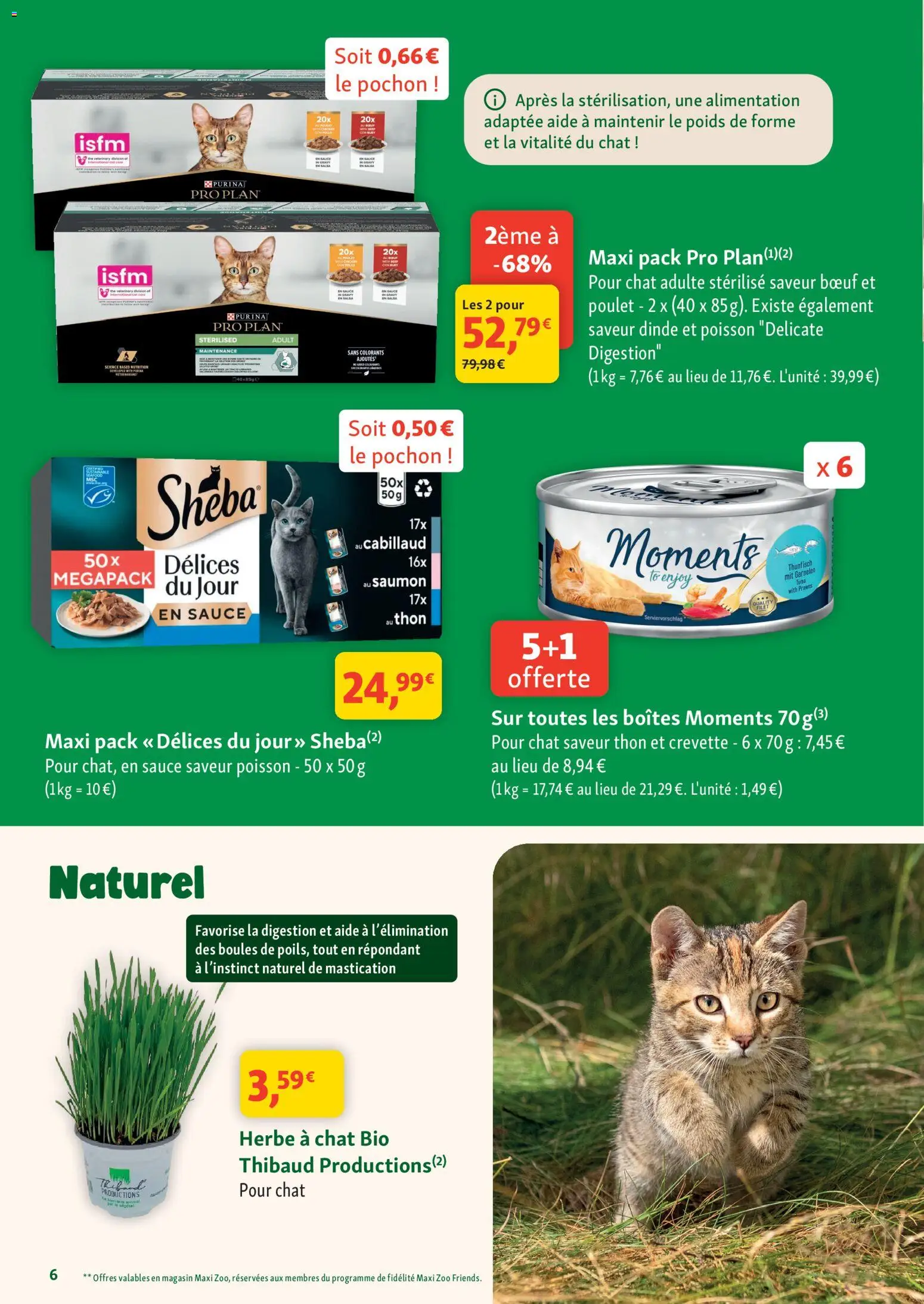 {H1} | Page: 6 | Produits: Poids, Thon, Dinde, Poisson