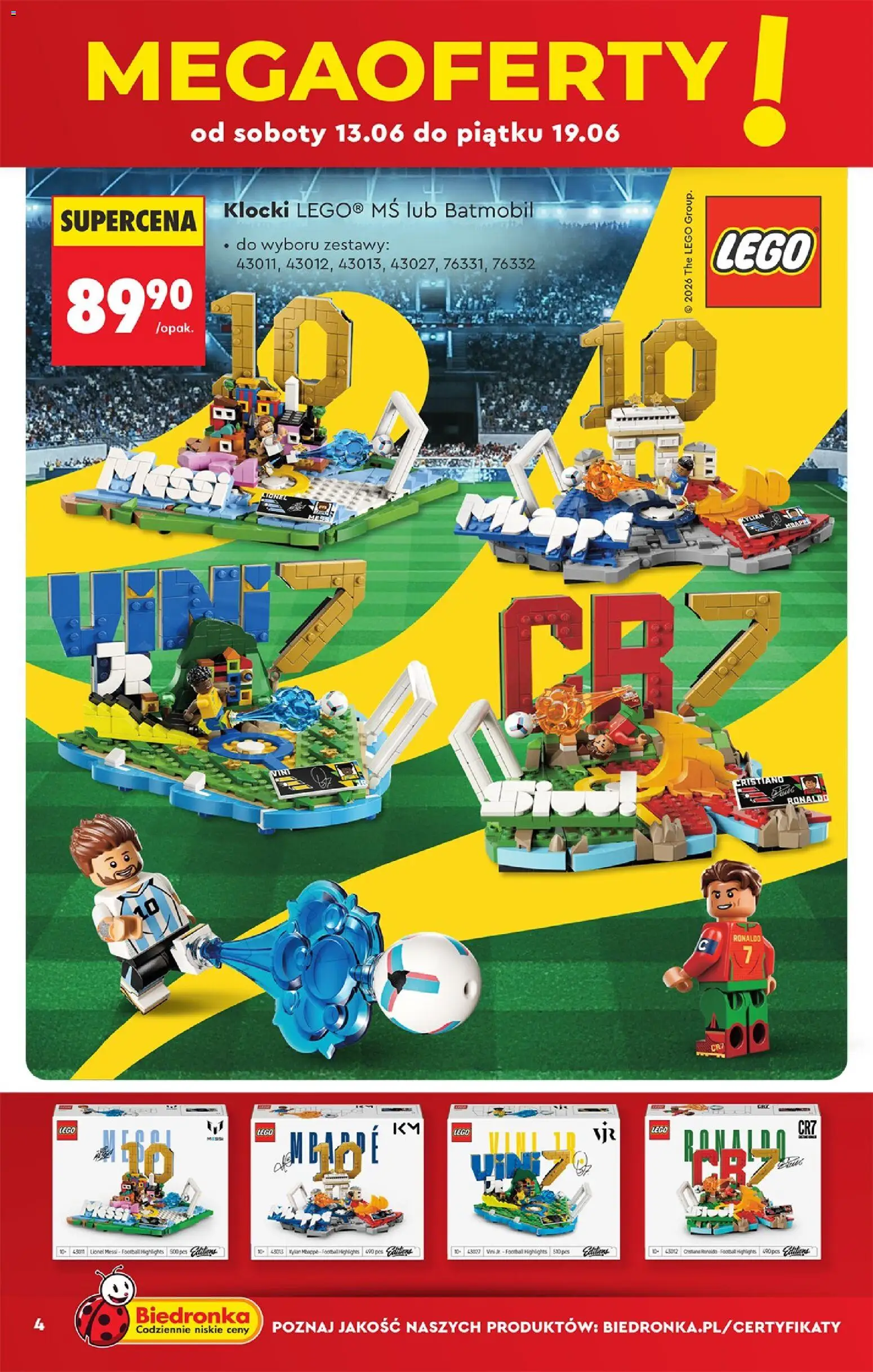 Biedronka Polsko leták - Hity i inspiracje od 13.06.2026 | Strana: 6 | Produkty: LEGO, Pes
