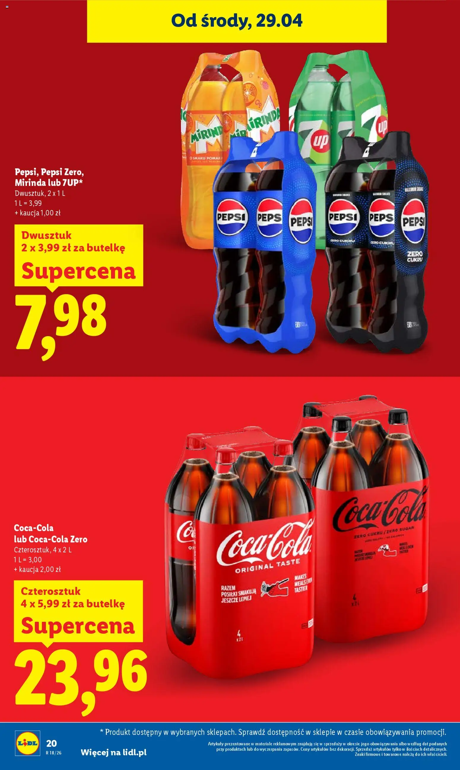 Lidl gazetka od 29.04.2026 | Strona: 20 | Produkty: Pepsi