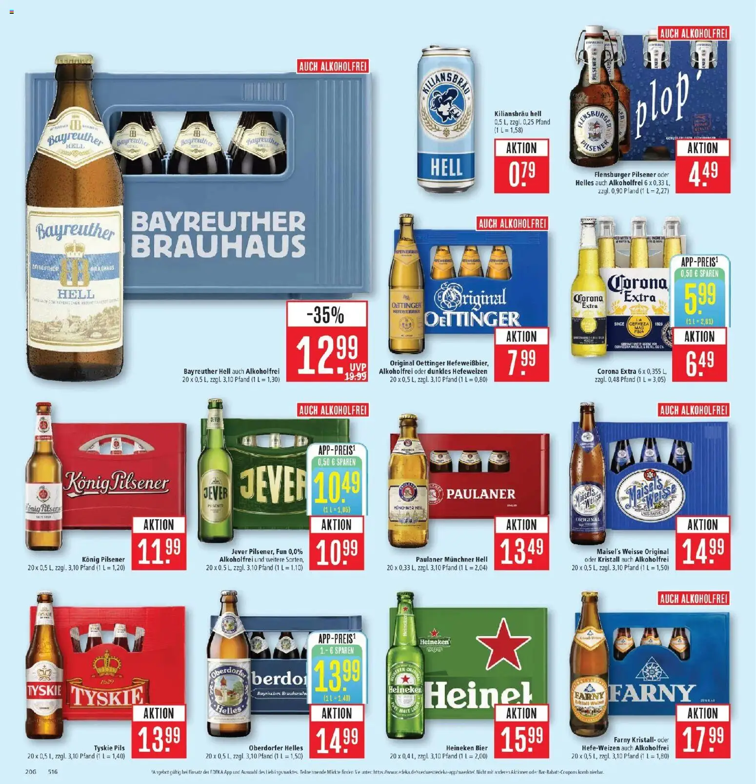 Marktkauf Prospekt Friedrichshafen (ab 28.09.2026) » Angebote online | Seite: 26 | Produkte: Bayreuther hell, Flensburger, Heineken, Paulaner