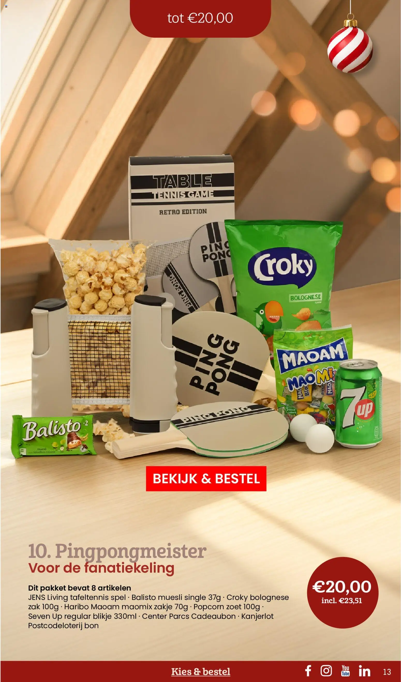{H1} | Pagina: 13 | Producten: Cadeaubon, Zak, Muesli, Popcorn