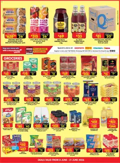 Shoprite specials catalogue – valid from 08.06.2026 | Page: 3 | Products: Bread, Tomato sauce, Water, Mayonnaise