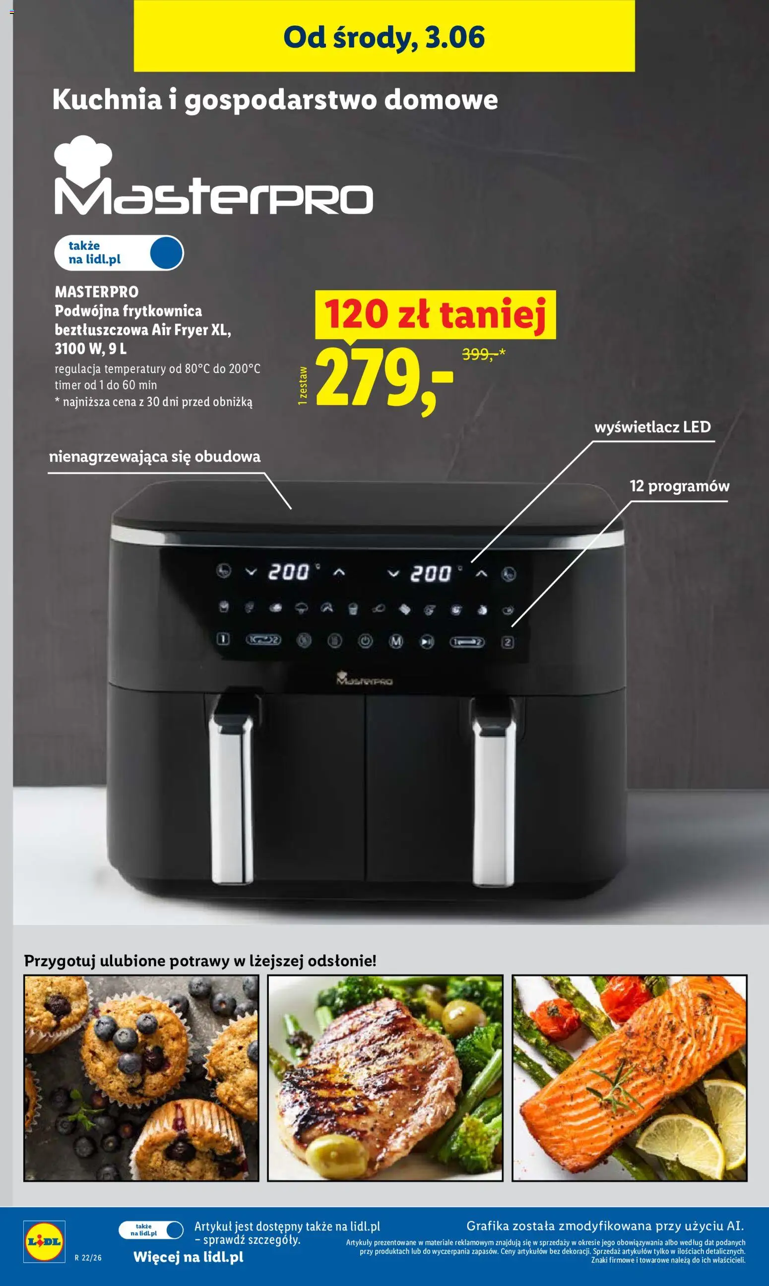 Lidl gazetka od 05.06.2026 | Strona: 36 | Produkty: Frytkownica, Frytkownica beztłuszczowa