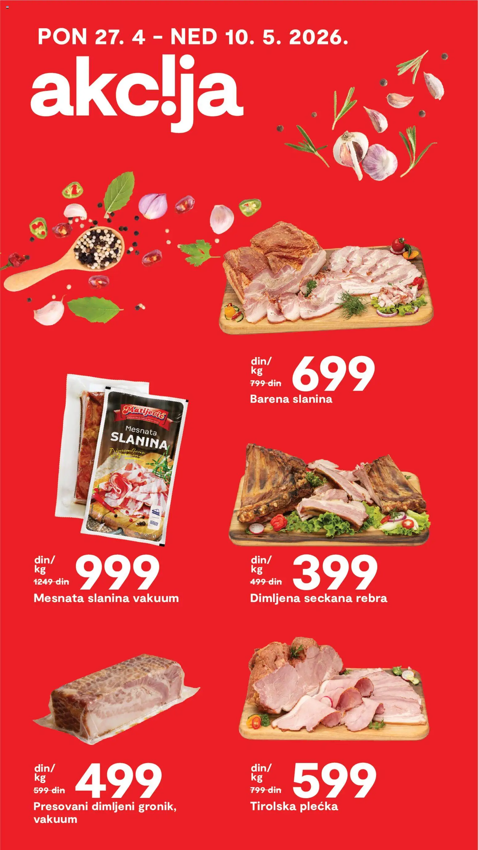 Matijevic katalog - važi od 08.05.2026 | Strana: 9 | Proizvode: Slanina