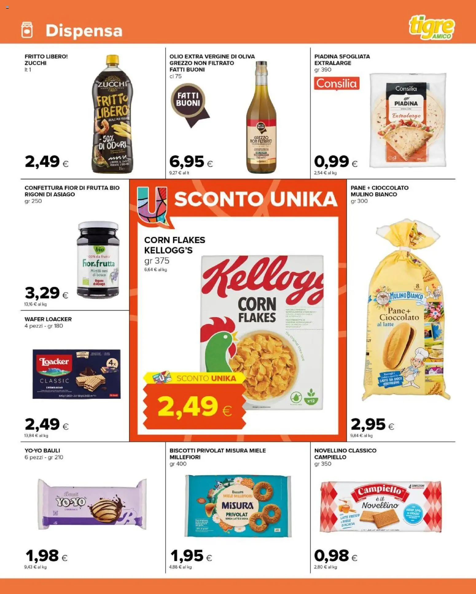 Volantino Tigre del 06.05.2026 | Pagina: 9 | Prodotti: Pane, Frutta, Olio extra vergine, Gioco