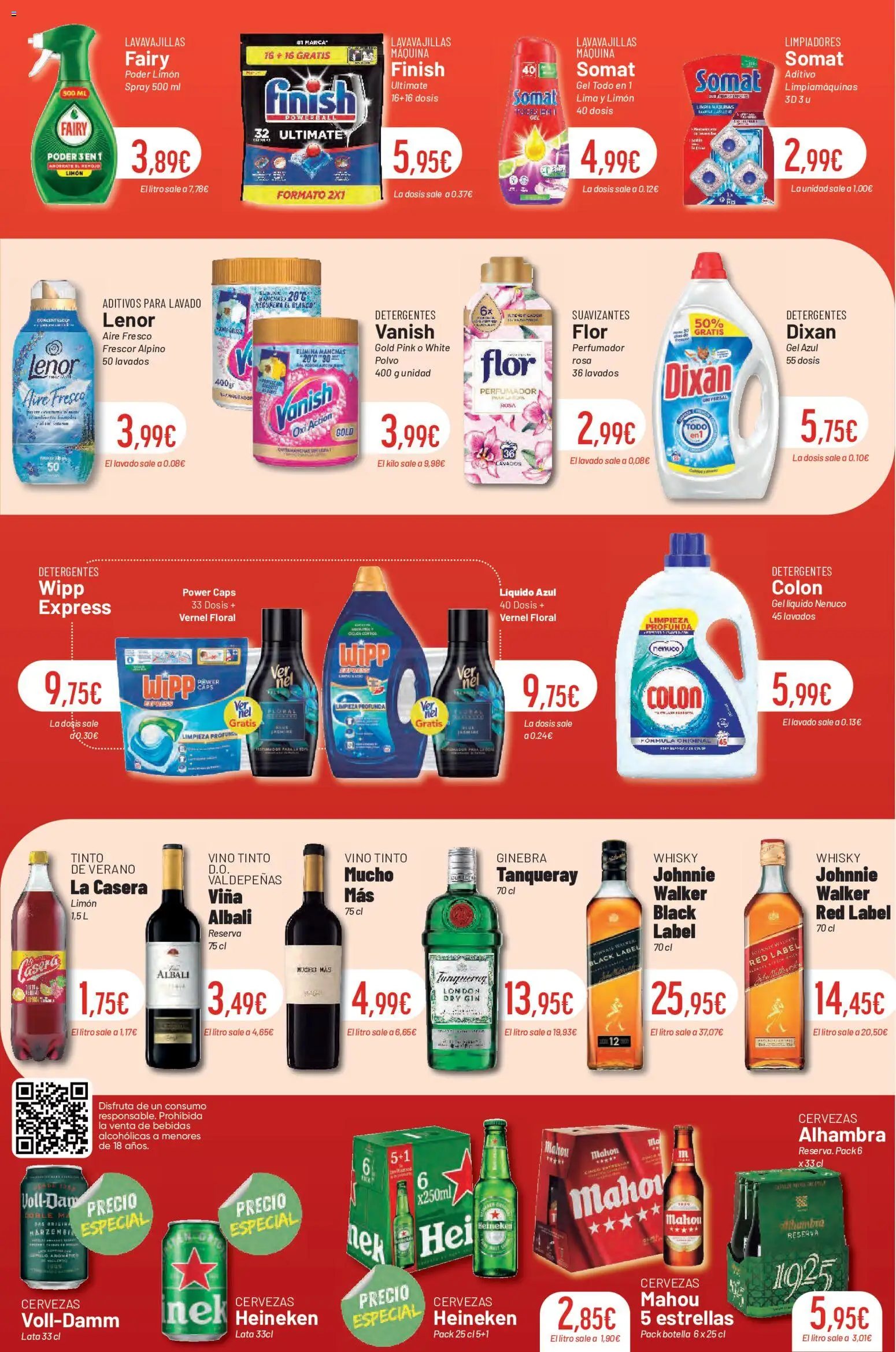 Froiz folleto │ válido desde el 14.05.2026 | Página: 16 | Productos: Lima, Ginebra, Lavavajillas, Σπανάκι