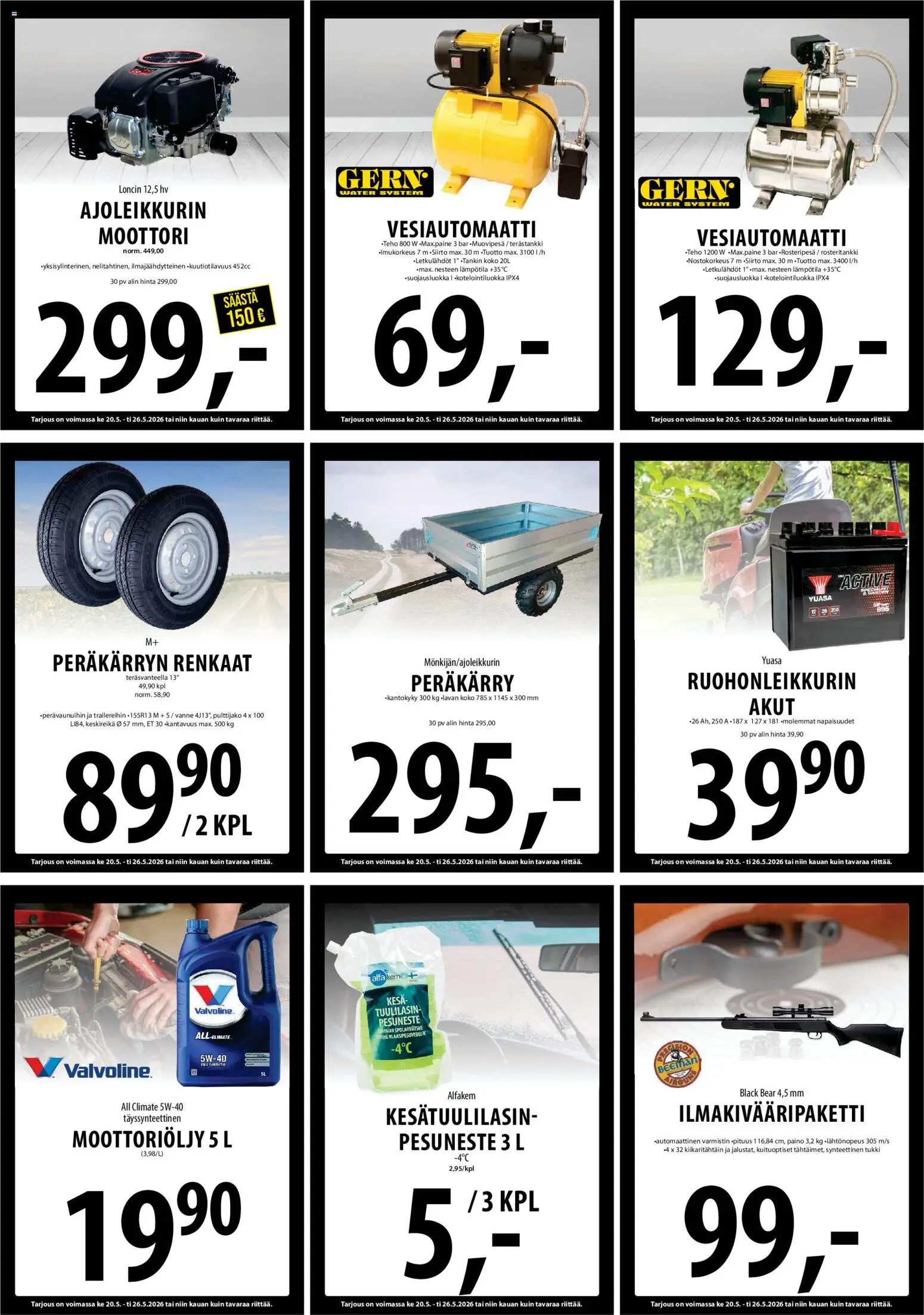 Tuuri tarjoukset – voimassa 20.05.2026 alkaen | Sivu: 23 | Tuotteet: Moottoriöljy, Pesuneste