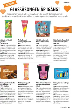 K-Supermarket-mainoslehti voimassa 06.05.2026 alkaen | Sivu: 33 | Tuotteet: Persikka, Suklaa, Ananas, Jäätelö