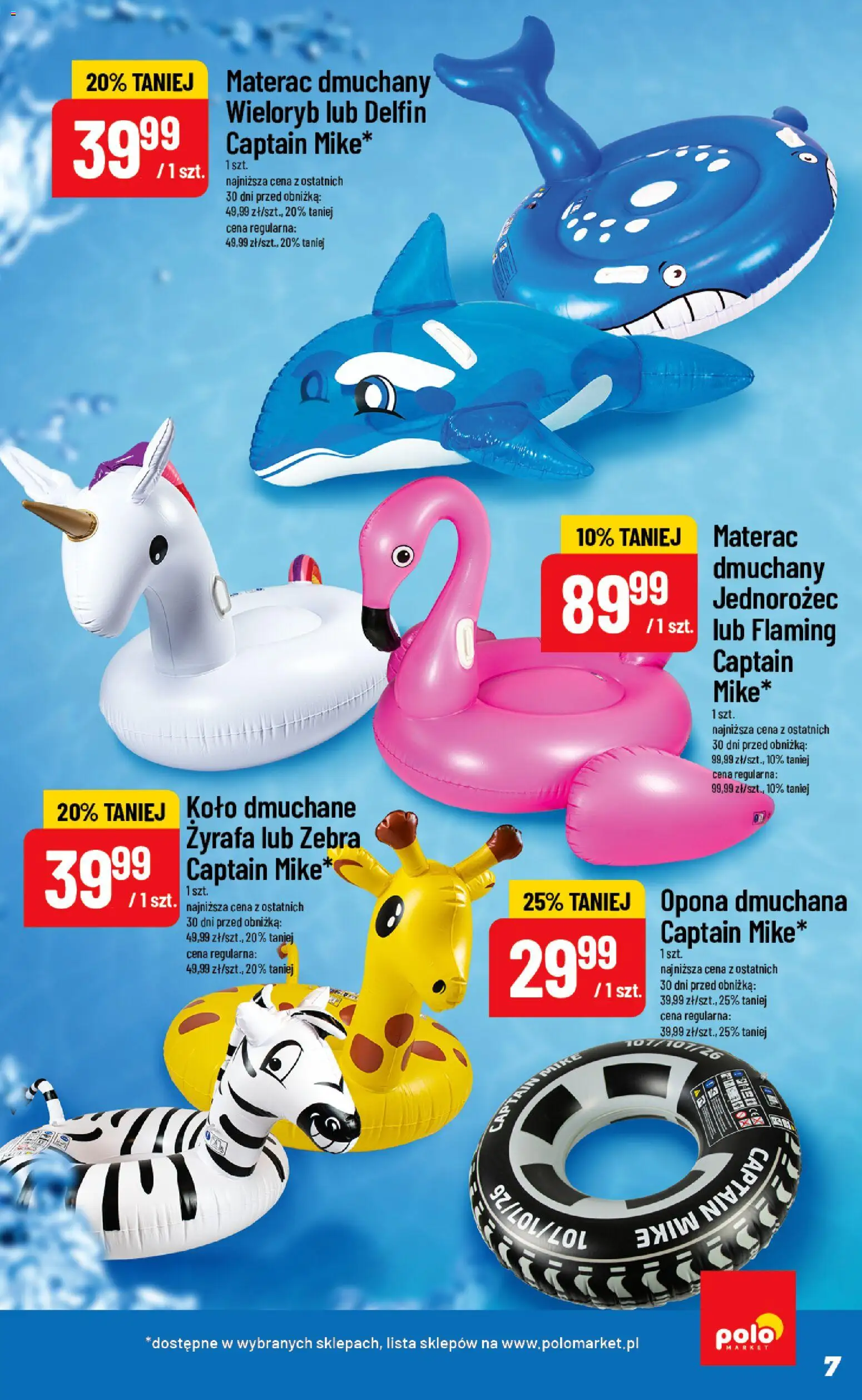 POLOmarket gazetka - Inspirujący Tydzień od 24.06.2026 | Strona: 7 | Produkty: Jednorożec, Materac
