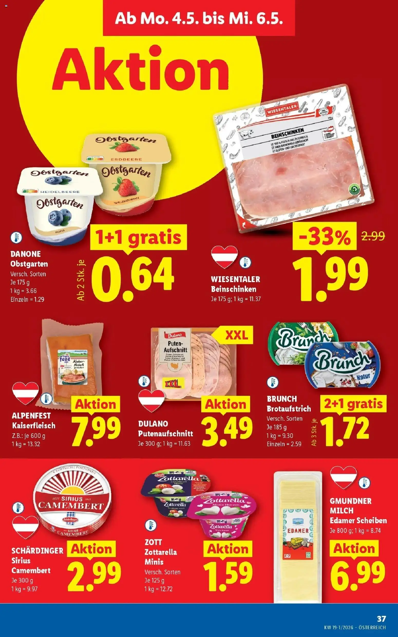 Lidl Flugblatt - Wien, Langenzersdorf, Zwettl gültig ab 30.04.2026 | Seite: 42 | Produkte: Milch