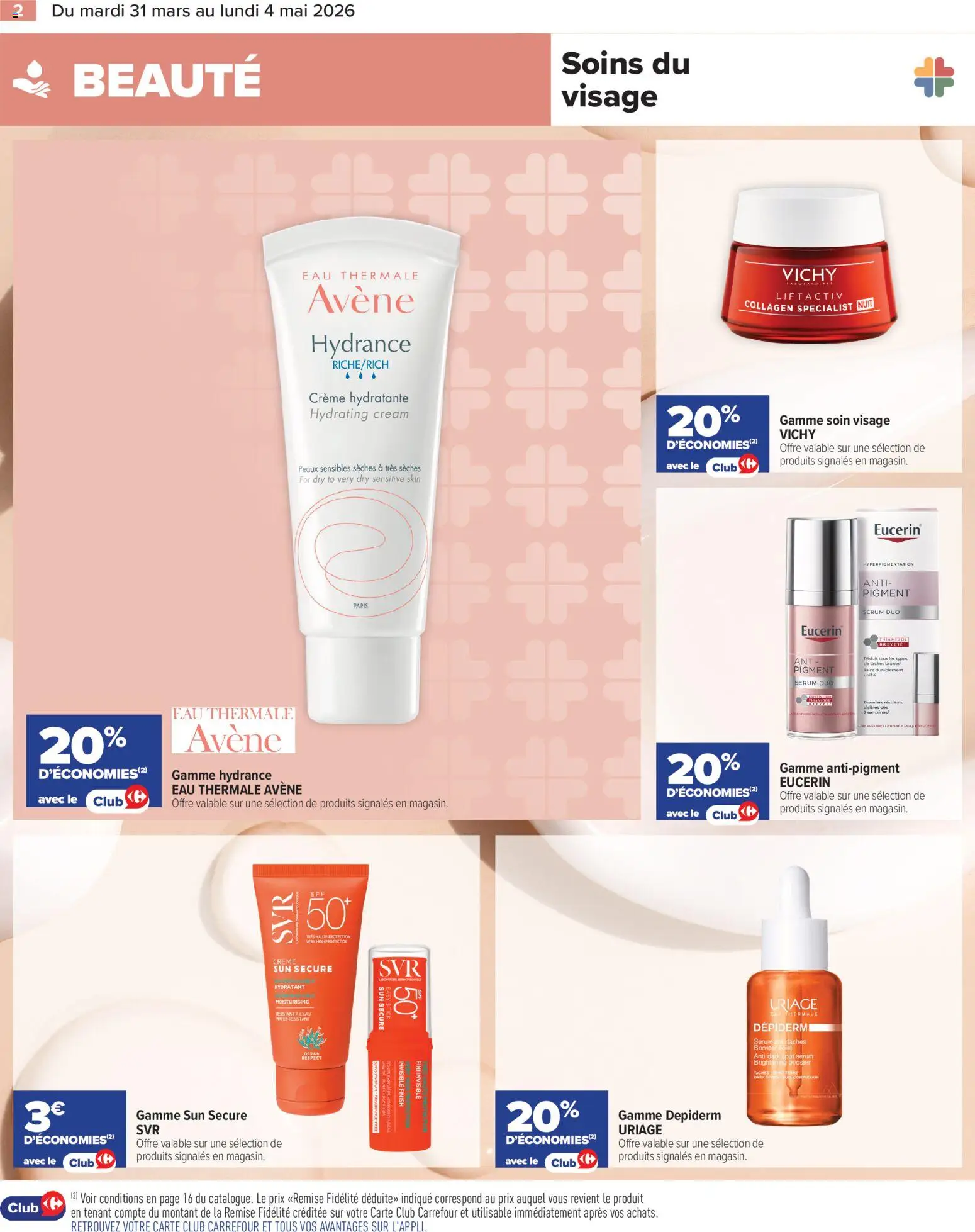 {H1} | Page: 2 | Produits: Serum, Eau thermale, Parfum, Crème hydratante