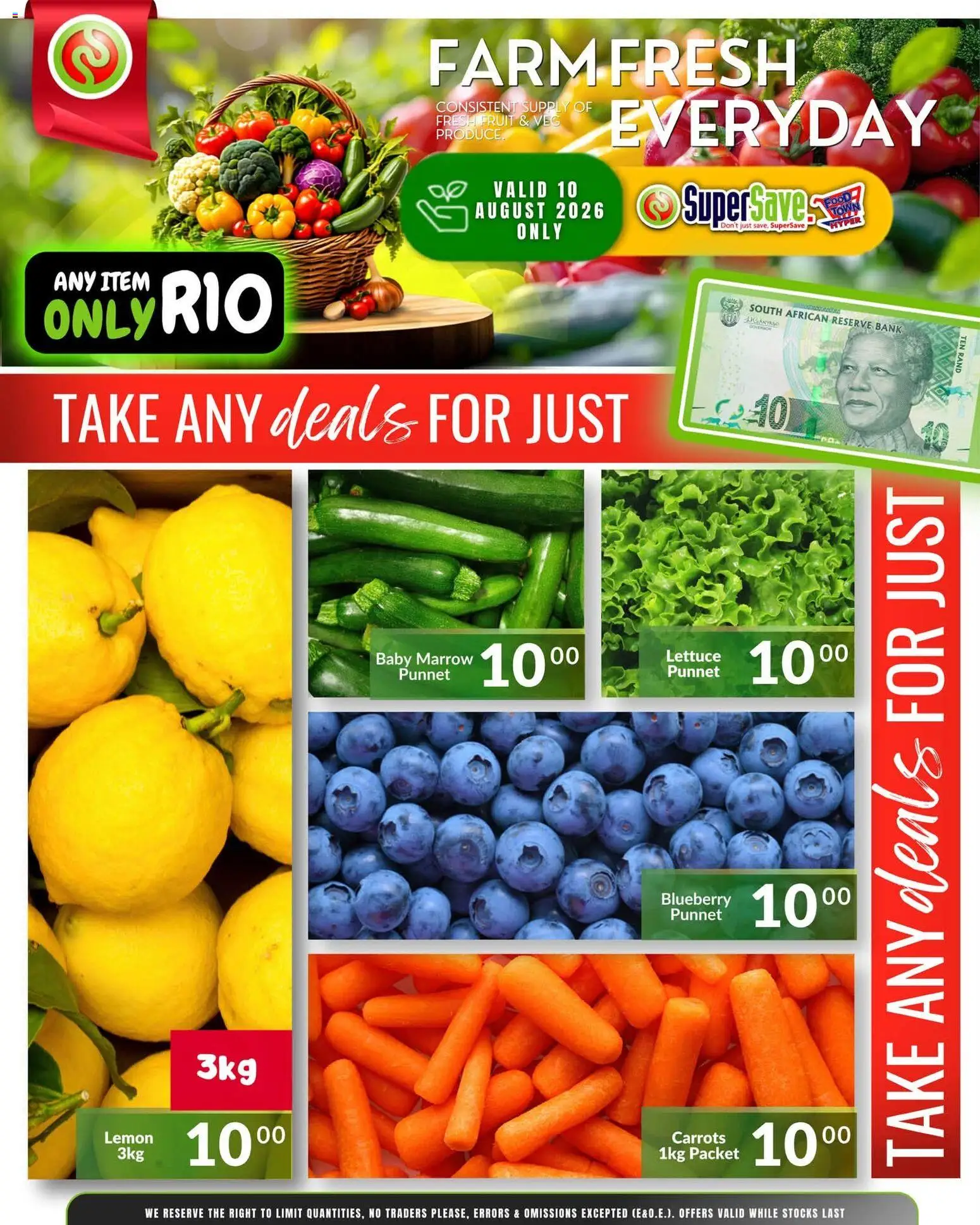 New Super Save catalogue – valid from 10/08/2026 | Page: 2 | Products: Carrots, Lemon, Lettuce