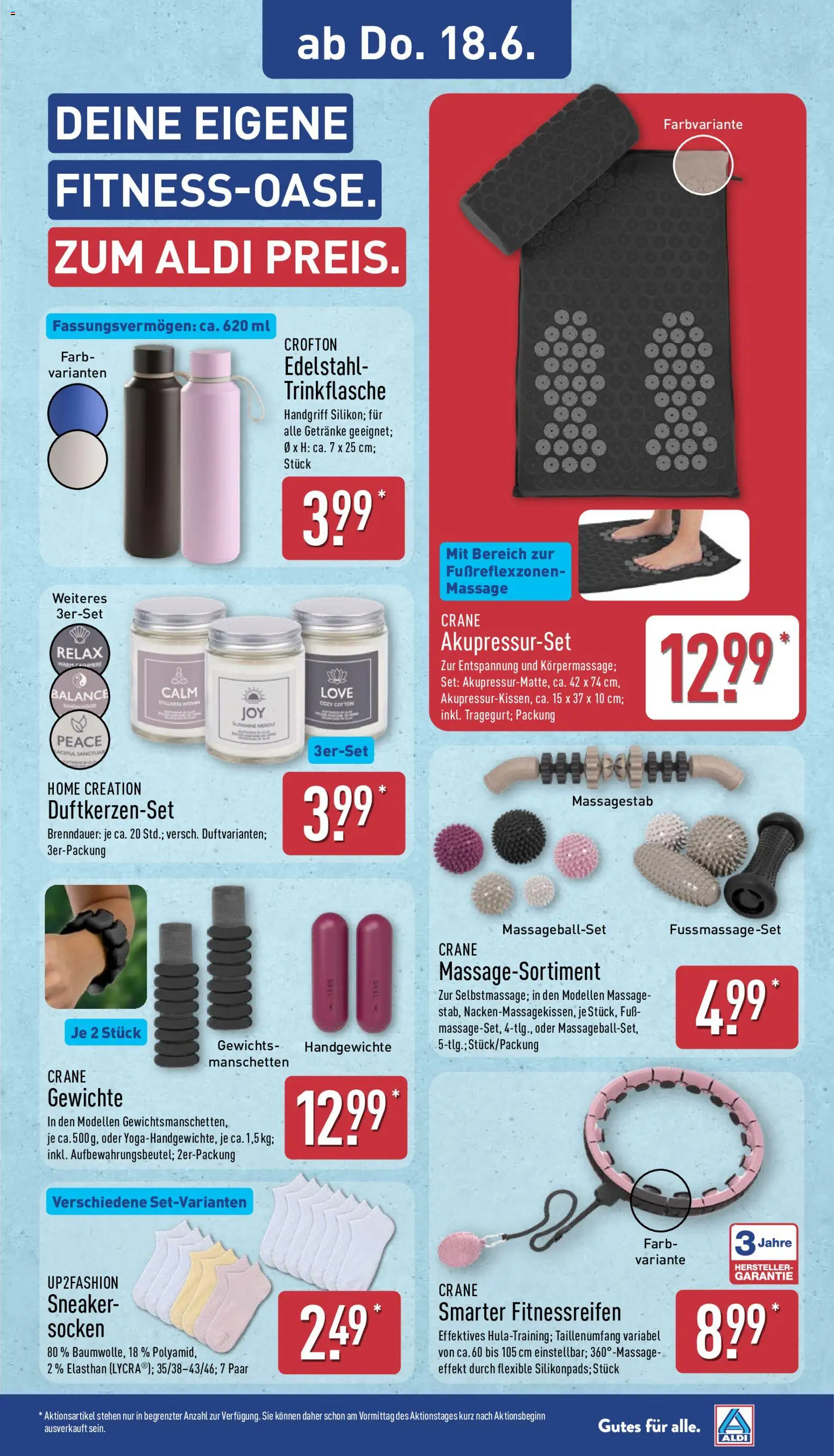Aldi Ausblick – gültig ab 15.06.2026 | Seite: 10 | Produkte: Up2fashion, Socken, Home creation