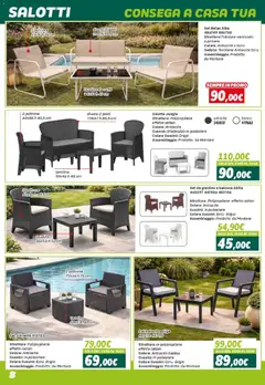 Anteprima del volantino Orizzonte volantino Arredo Giardino valido a partire dal 24.04.2026 | Pagina: 8 | Prodotti: Tavolino, Caffè, Set da giardino, Divano
