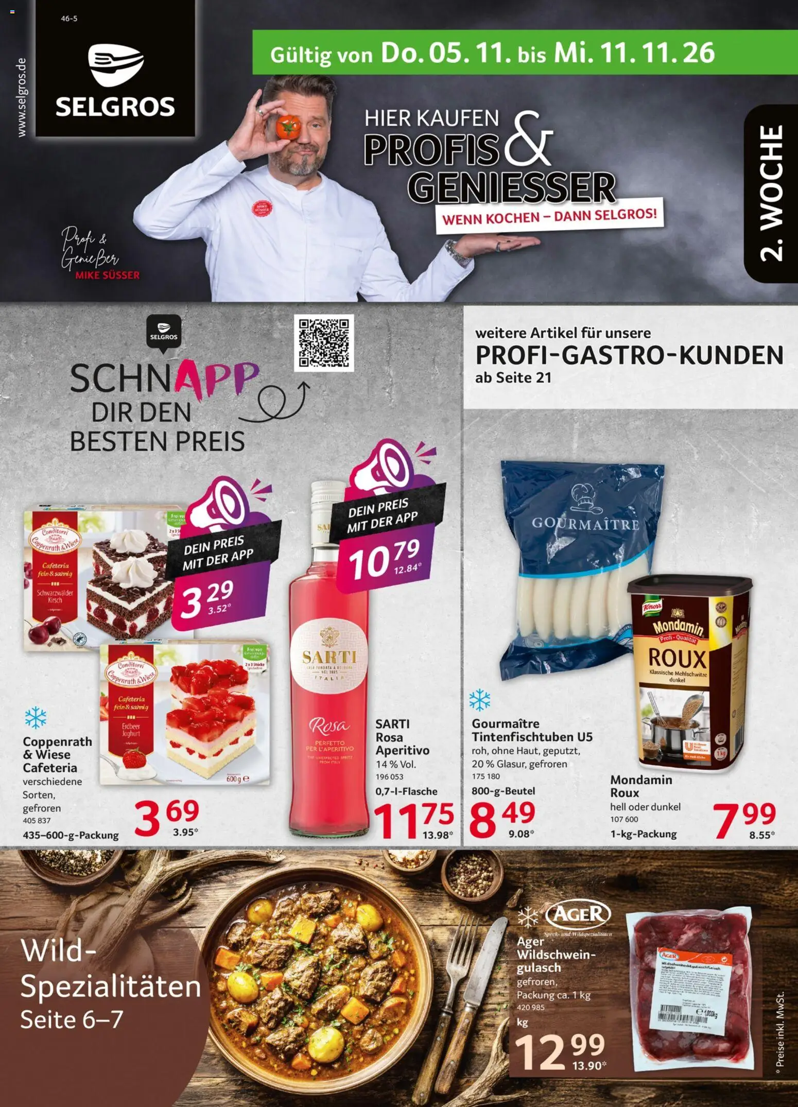 Selgros Prospekt – gültig ab 05.11.2026 | Seite: 1 | Produkte: Joghurt, Spezialitäten, Gulasch