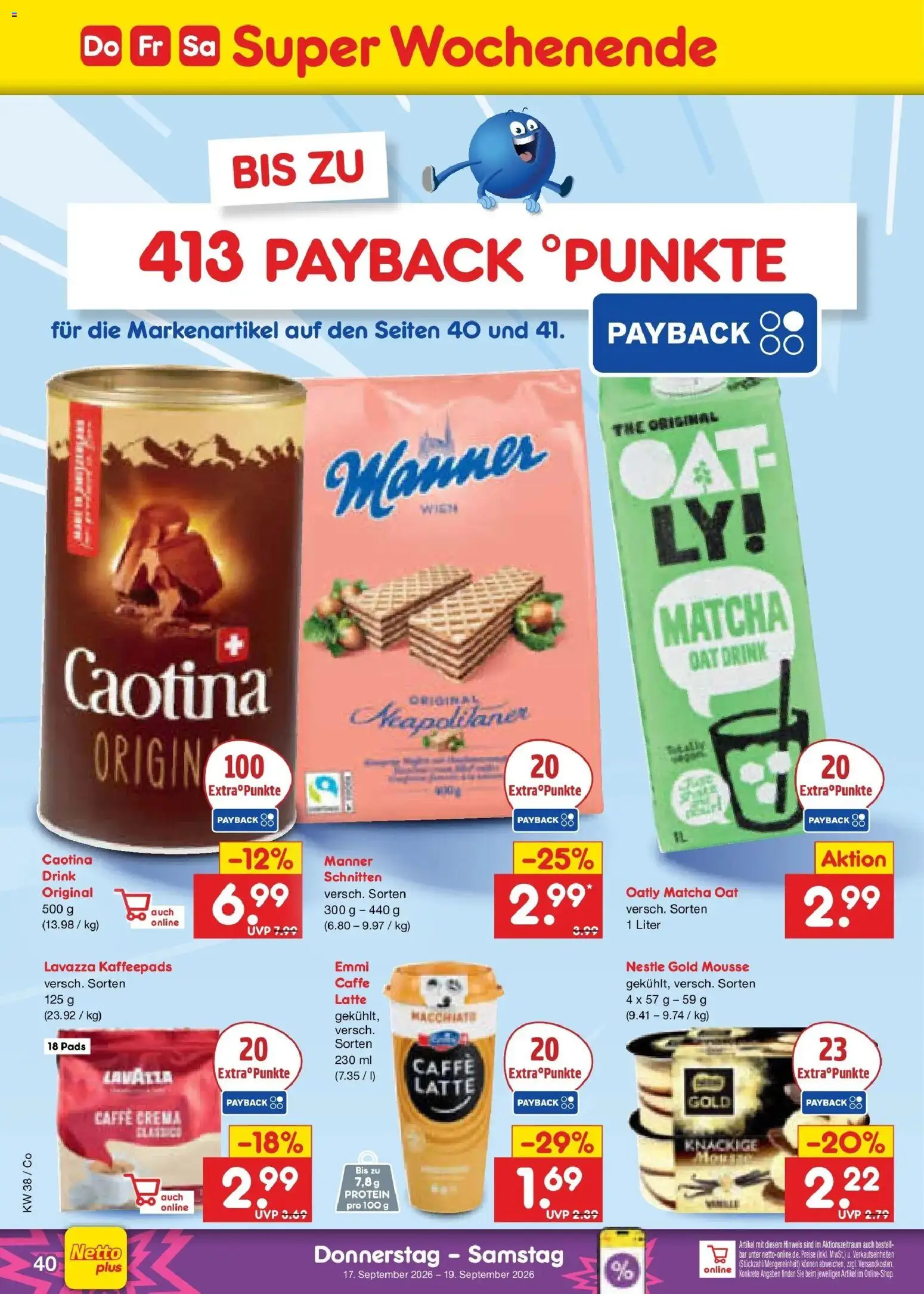 Netto Marken-Discount Prospekt Leipzig – gültig ab 14.09.2026 | Seite: 54 | Produkte: Lavazza, Kaffeepads, Oatly